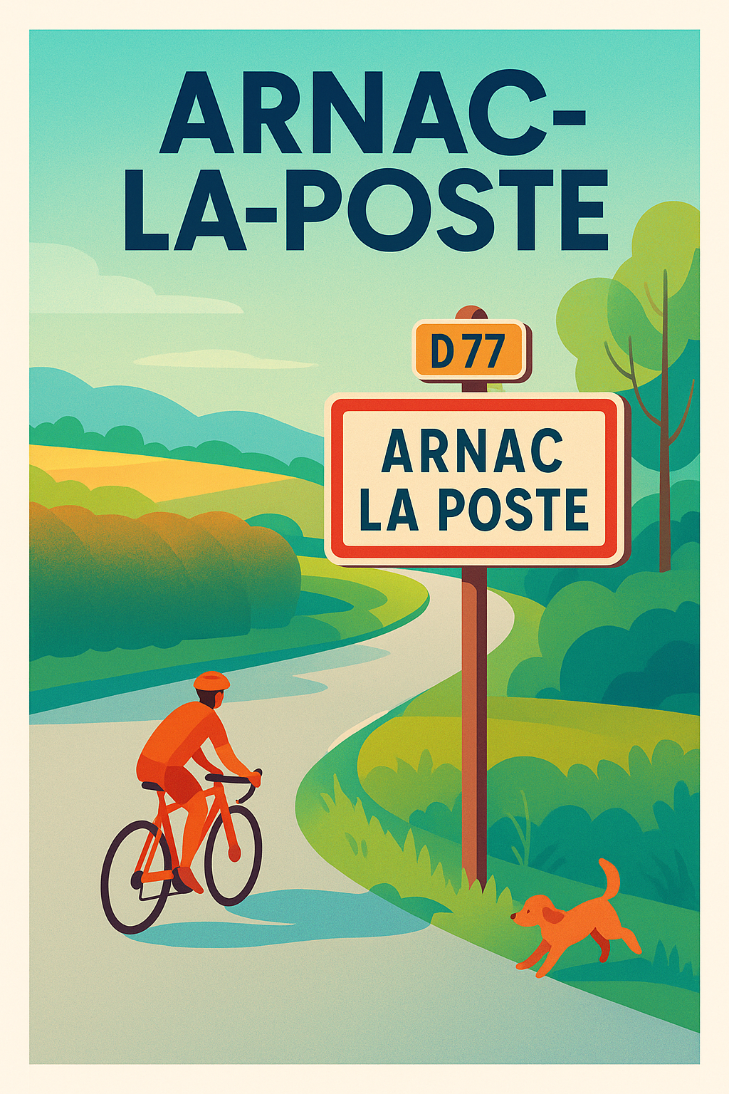 Affiche de Arnac-la-Poste - Escapade champêtre à vélo