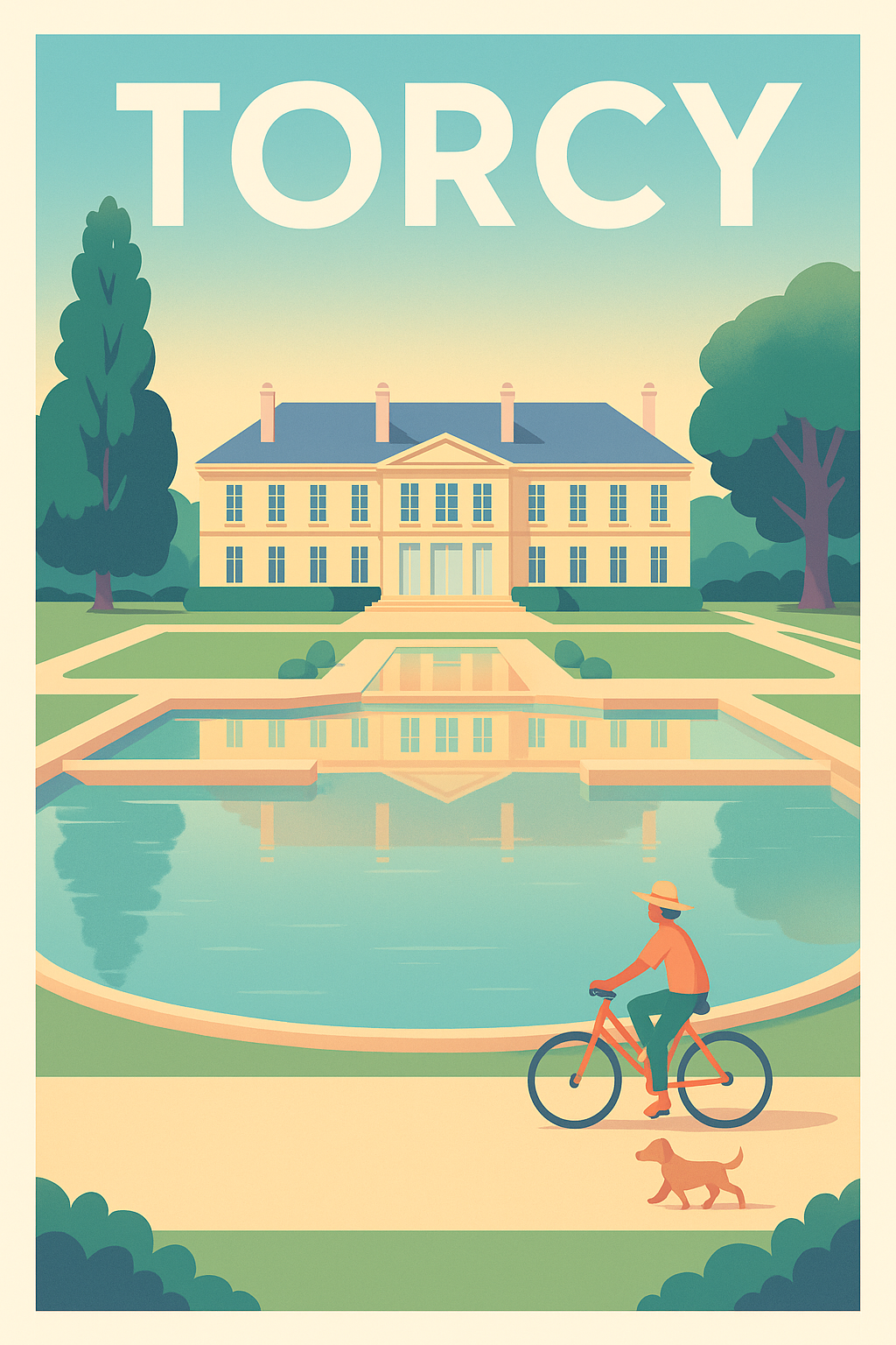 Affiche Torcy — Élégance et Sérénité au Château · poster d'art de Torcy