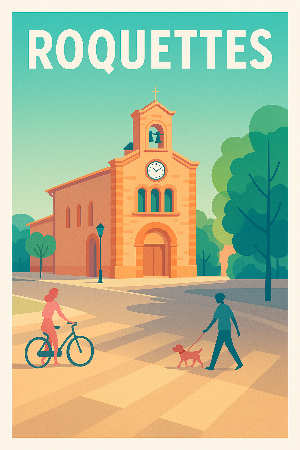 Affiche de Roquettes - Charme et sérénité au cœur du village
