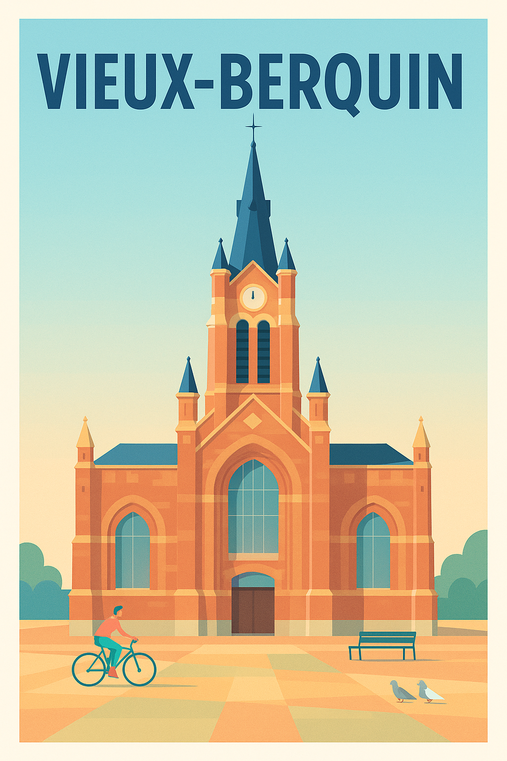 Affiche de Vieux-Berquin - Charme architectural et sérénité