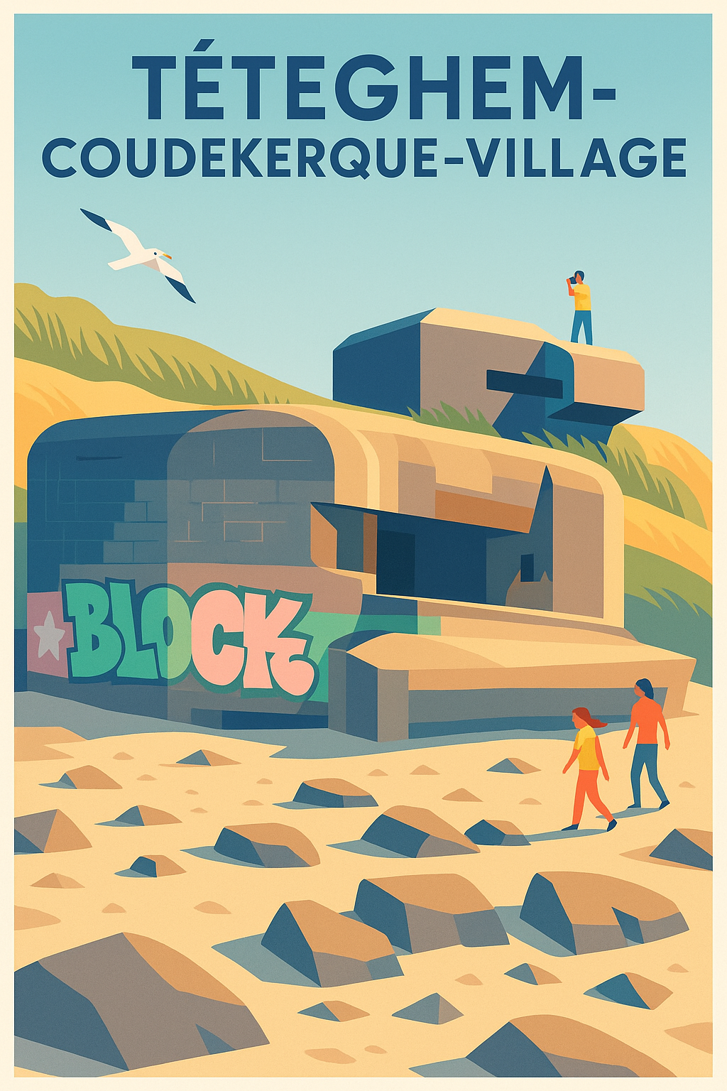 Affiche de Téteghem-Coudekerque-Village - Charme historique et nature préservée