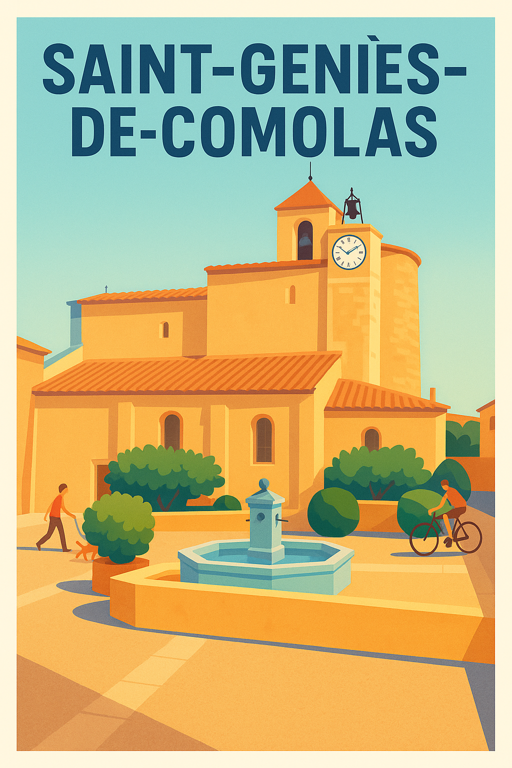 Affiche de Saint-Geniès-de-Comolas - Charme et sérénité en Provence