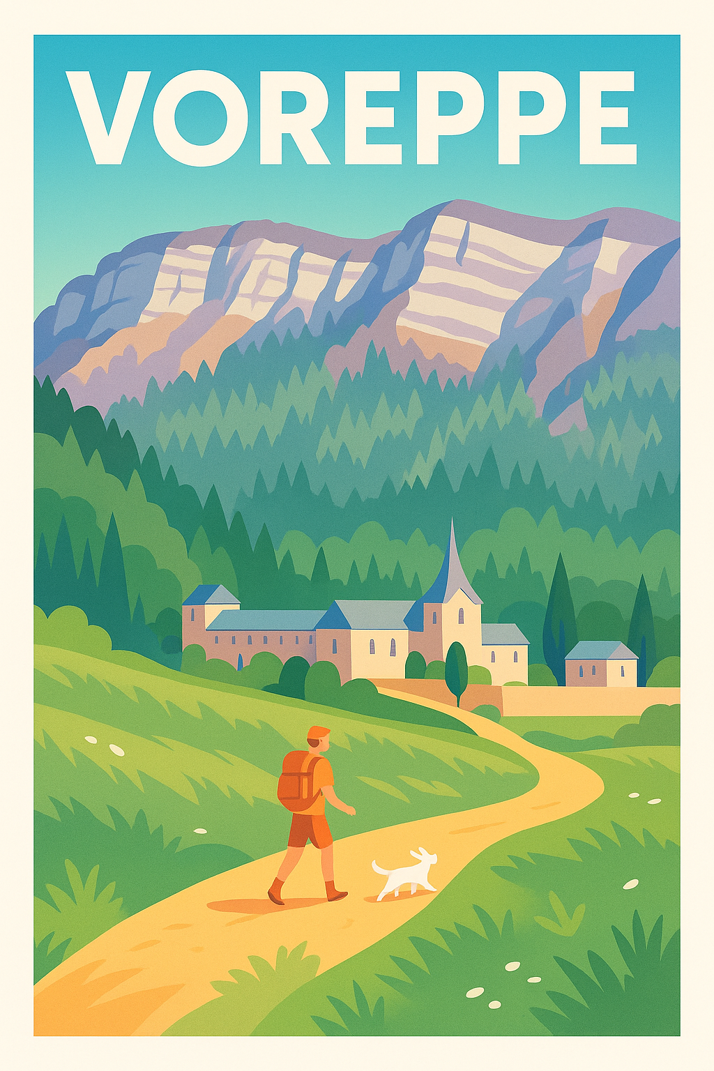 Affiche de Voreppe - Évasion nature et douceur alpine