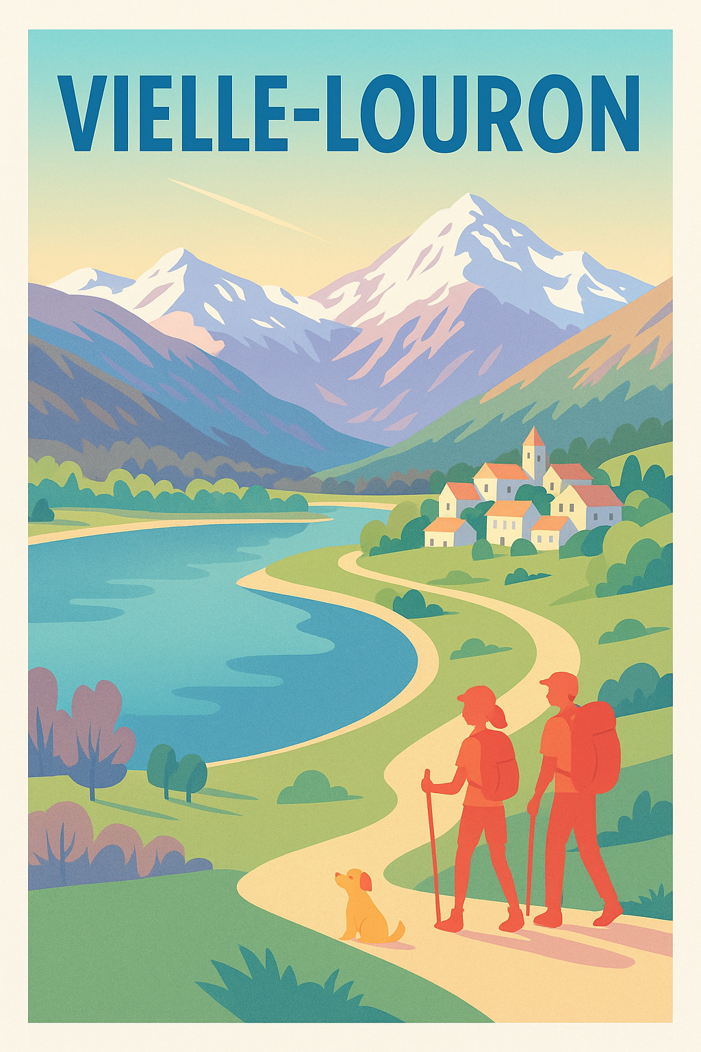 Affiche de Vielle-Louron - Évasion et nature au cœur des montagnes