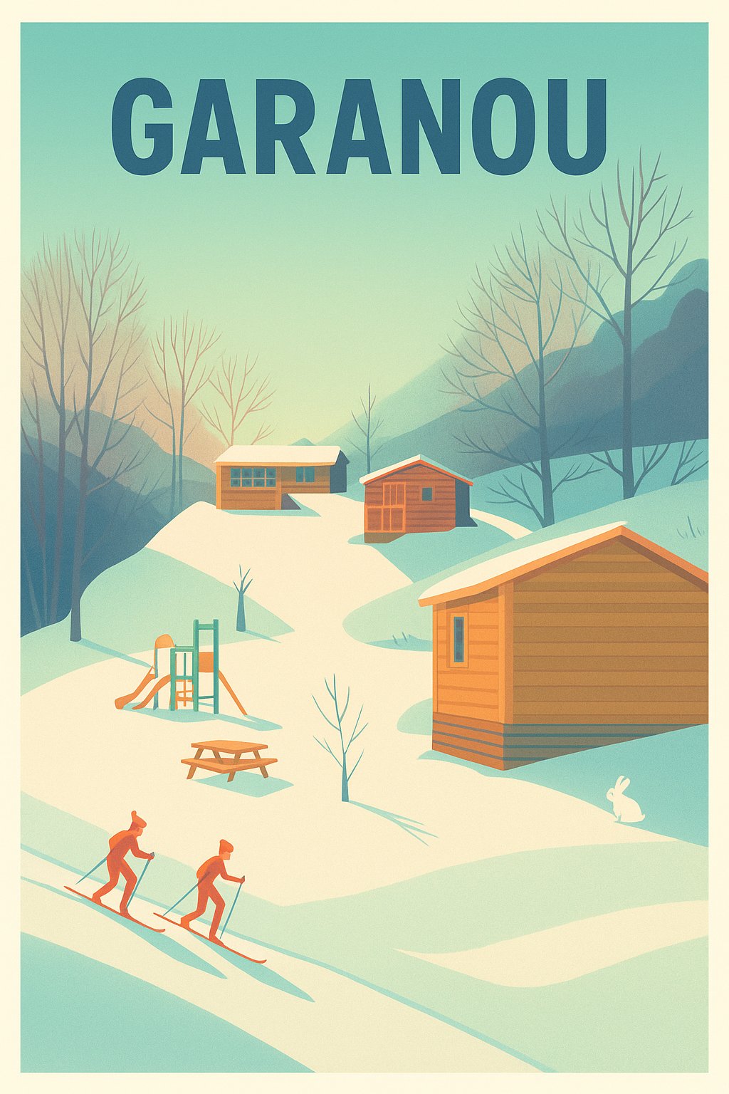 Affiche Garanou — Évasion hivernale en pleine nature · poster d'art de Garanou