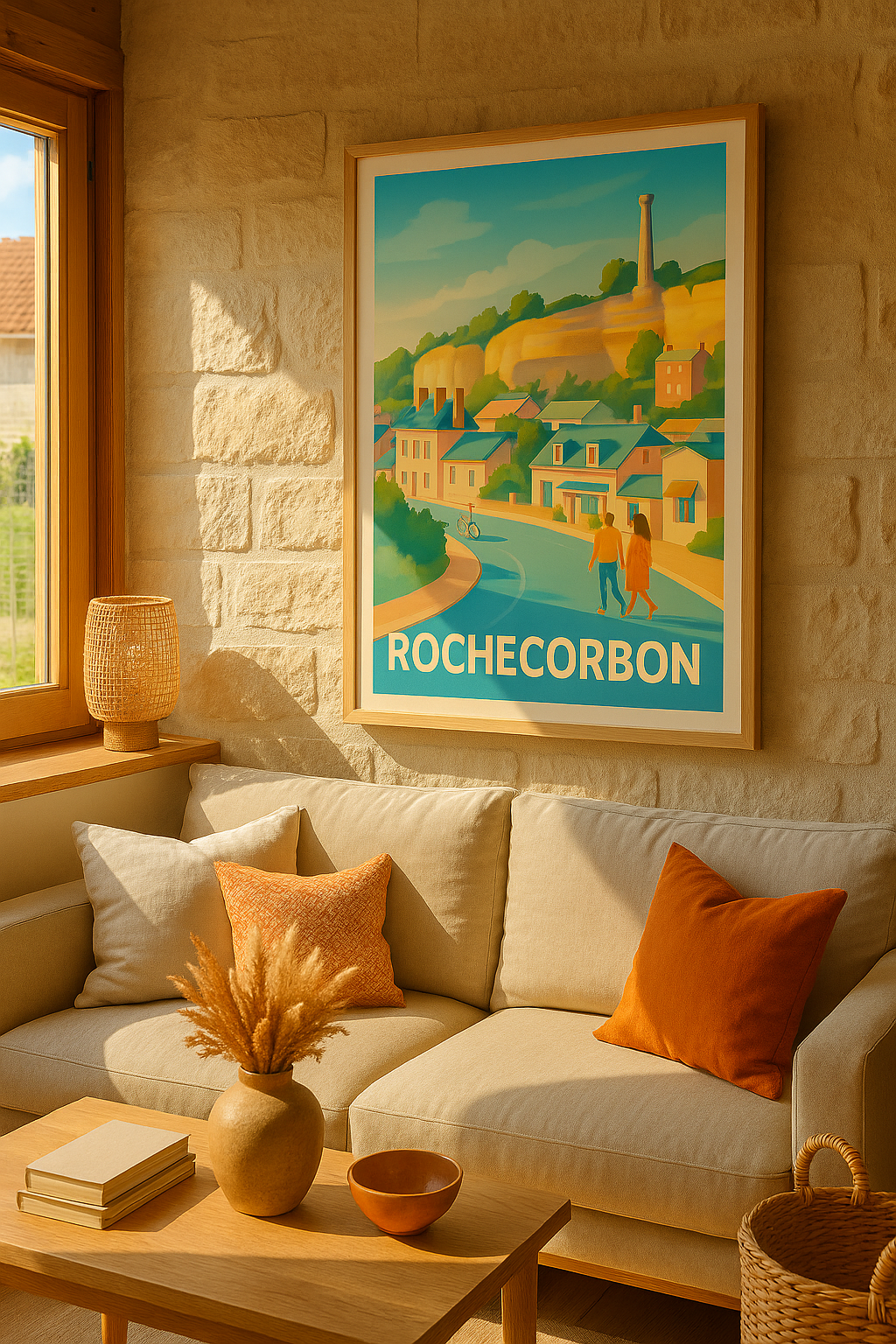 Mise en situation Affiche de Rochecorbon - Charme bucolique sur les bords de Loire