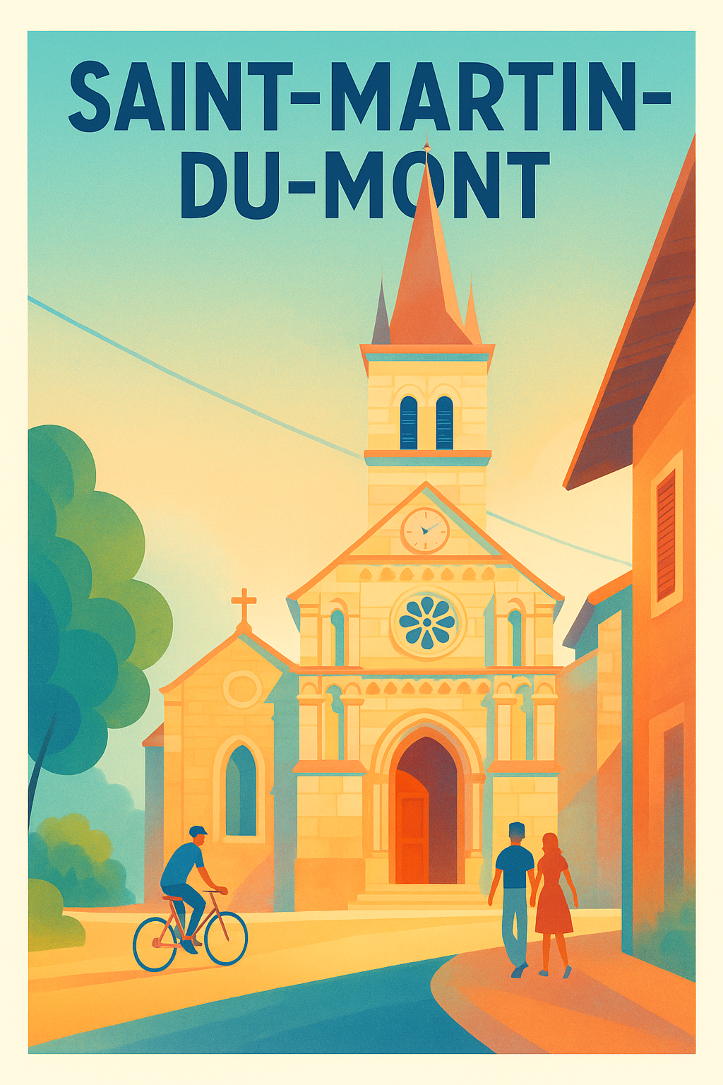 Affiche de Saint-Martin-du-Mont - Charme calme et architectural