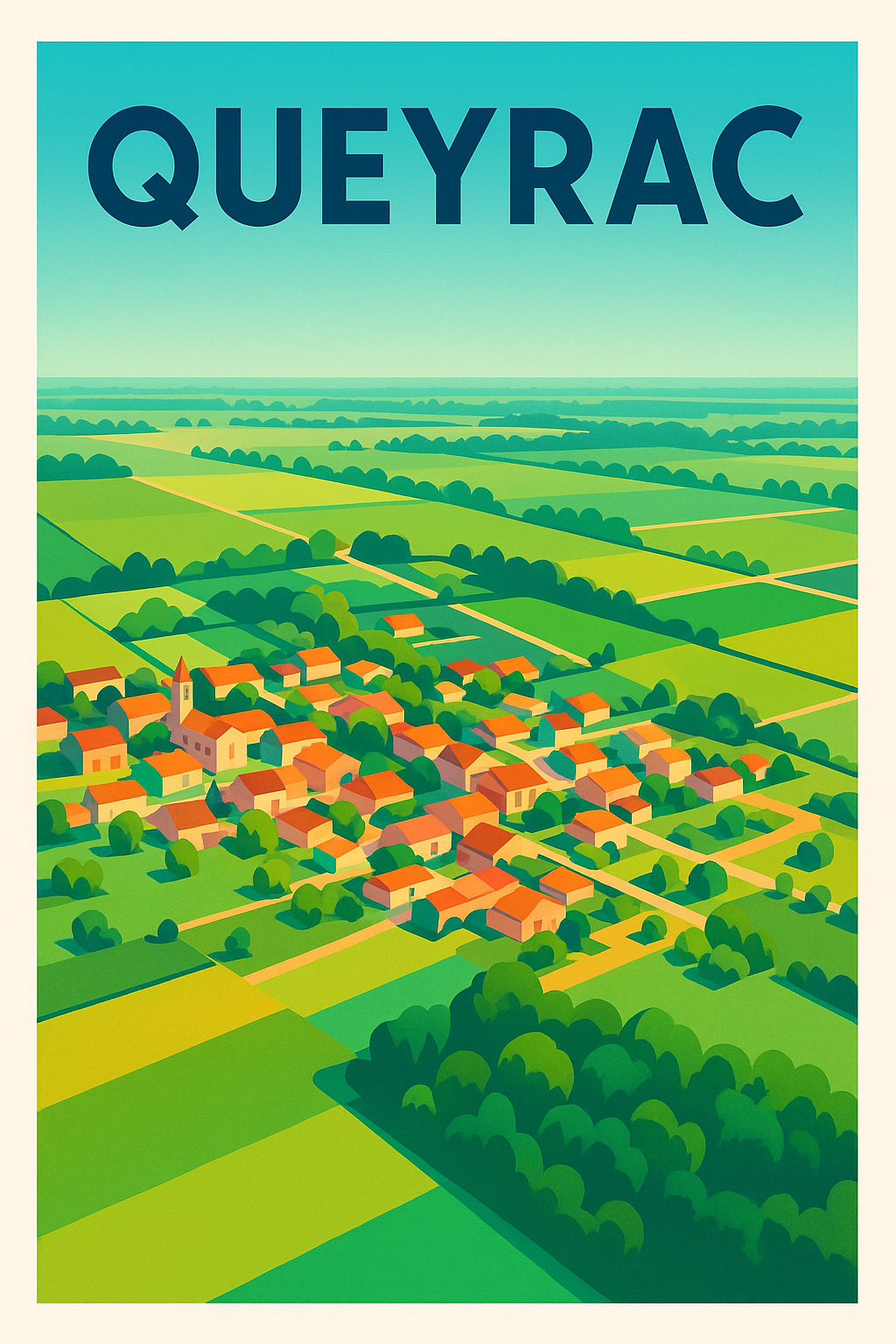 Affiche de Queyrac - Charme bucolique en perspective