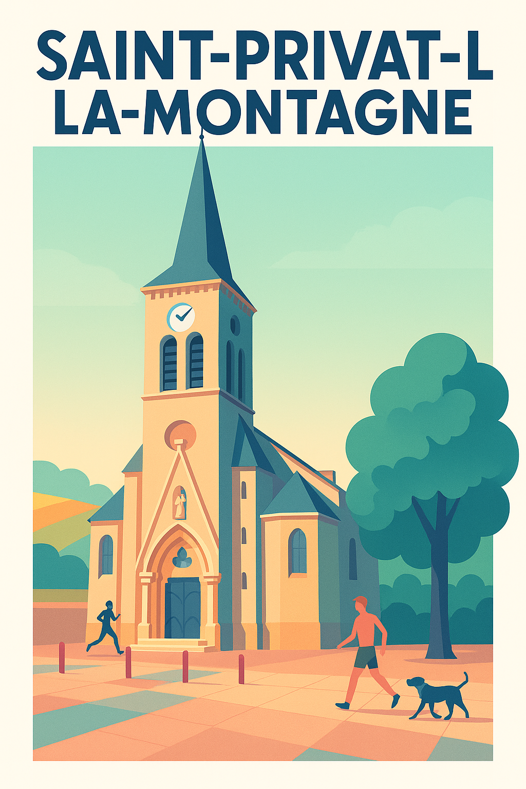 Affiche de Saint-Privat-la-Montagne - Charme et Sérénité au Cœur du Village