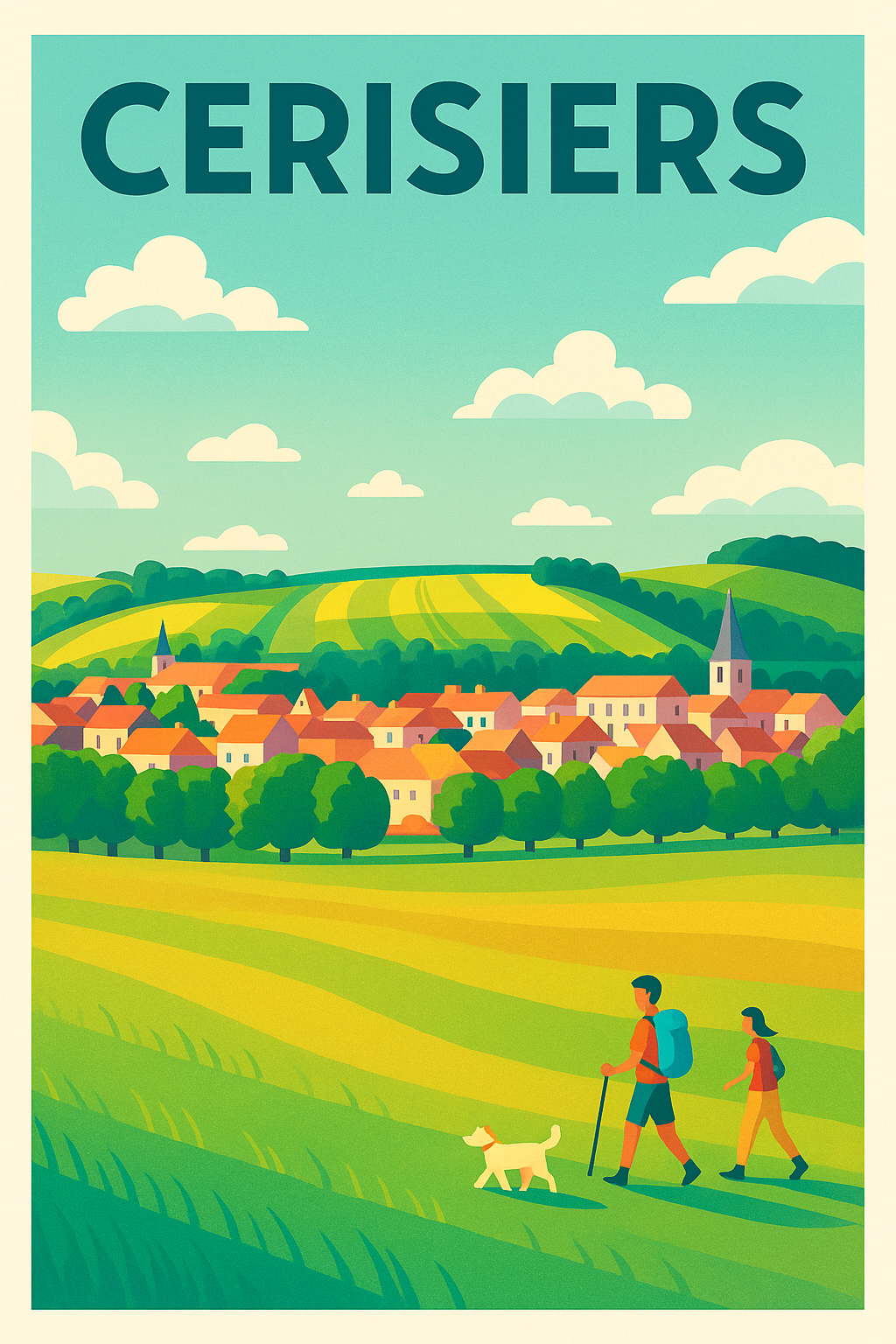 Affiche de Cerisiers - Évasion bucolique au cœur de la campagne