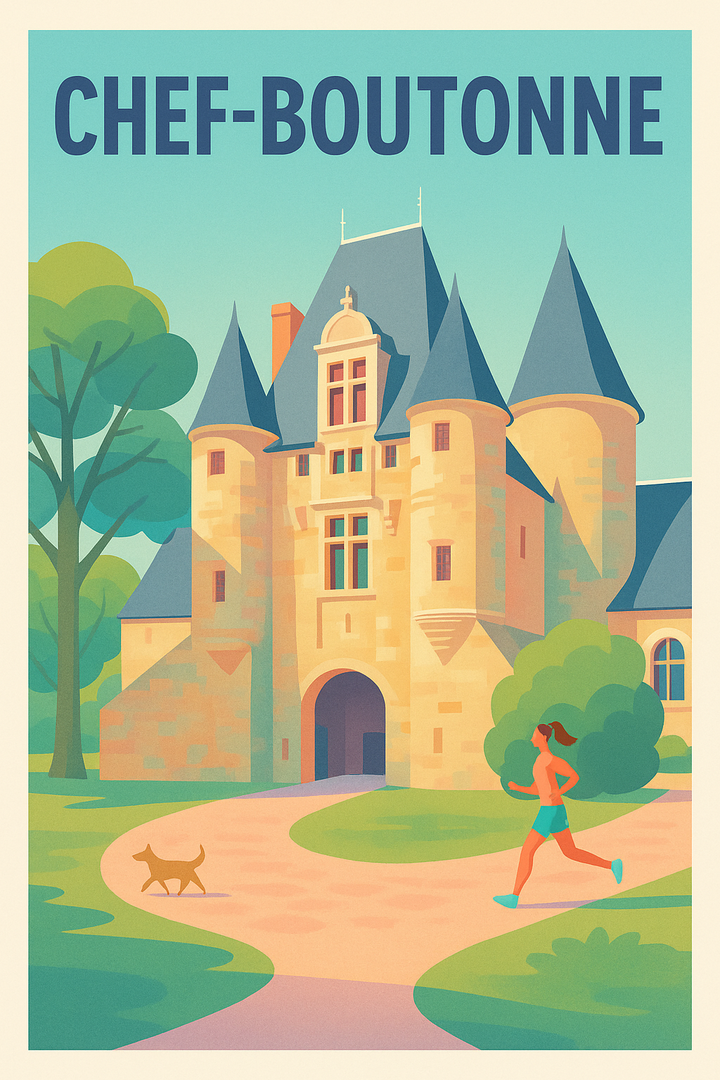 Affiche de Chef-Boutonne - Charme et sérénité au cœur du patrimoine
