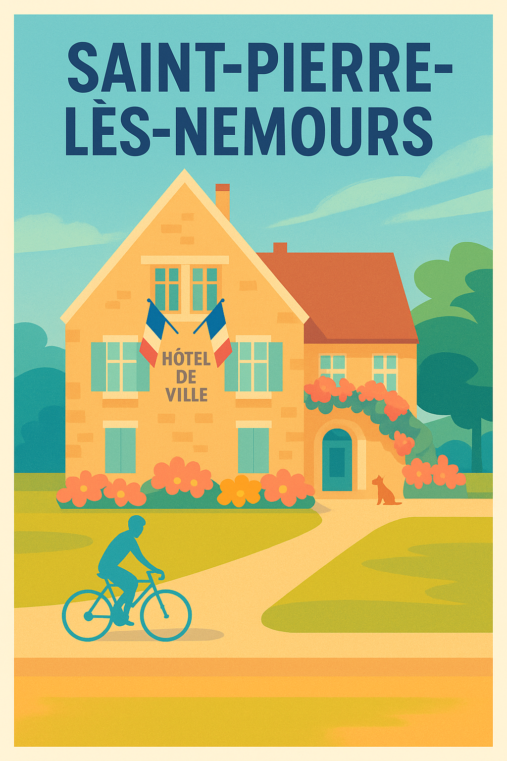Affiche de Saint-Pierre-lès-Nemours - Charme et tranquillité au cœur du village