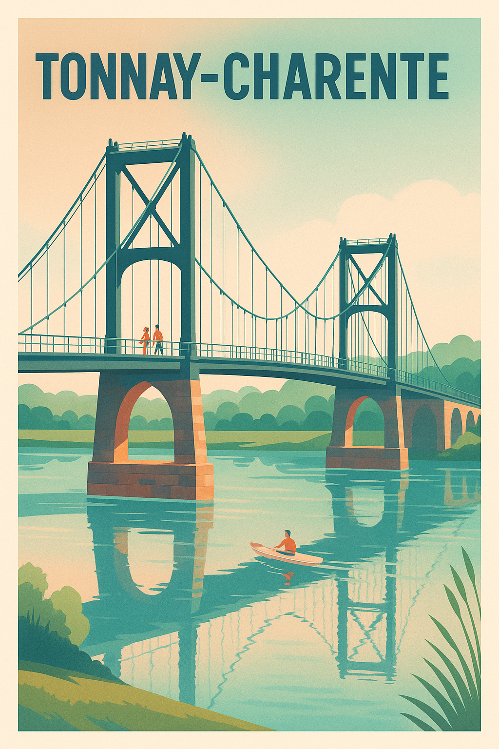 Affiche de Tonnay-Charente - Charme et sérénité au fil de l'eau