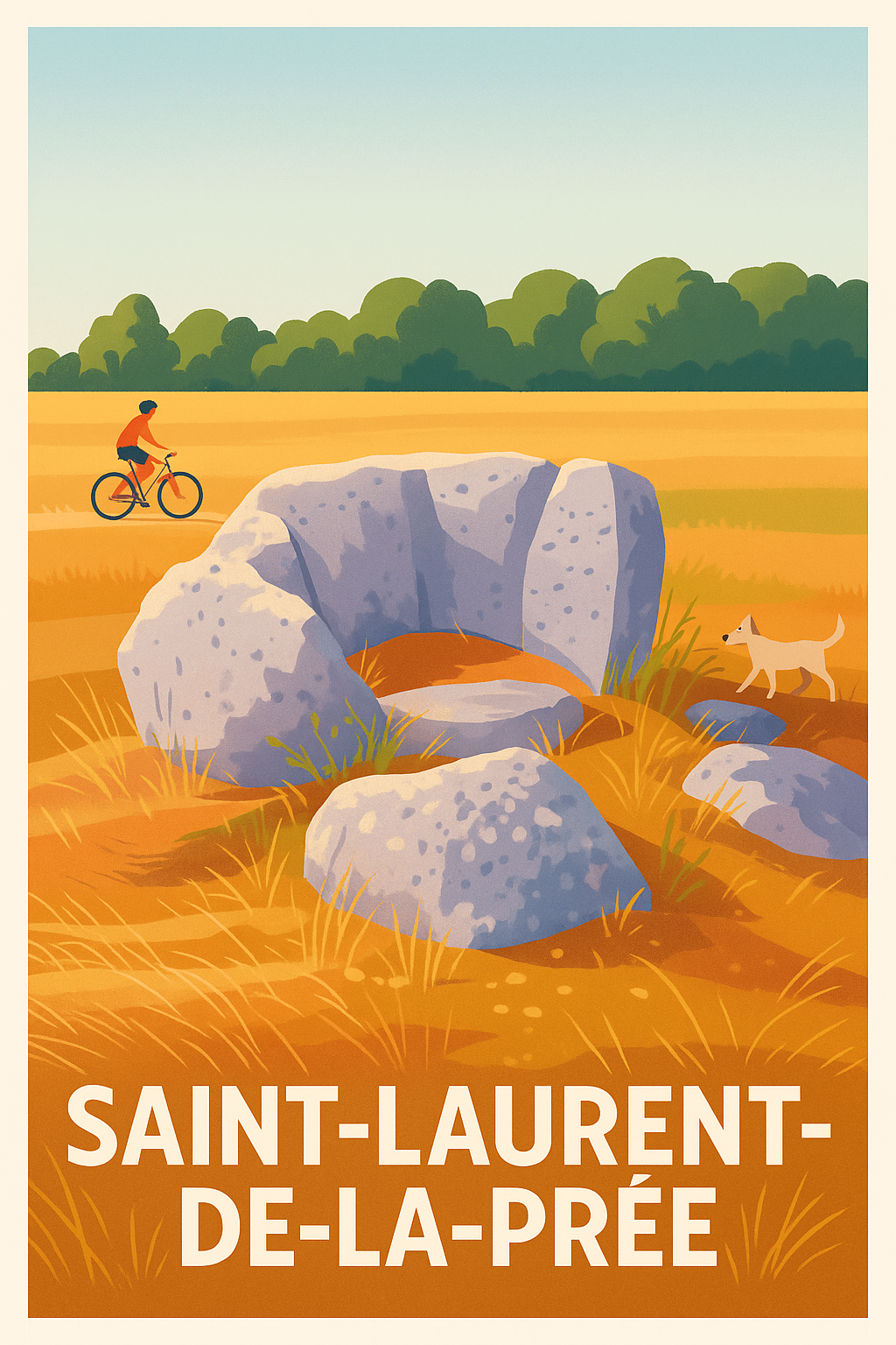 Affiche de Saint-Laurent-de-la-Prée - Tranquillité et nature authentique