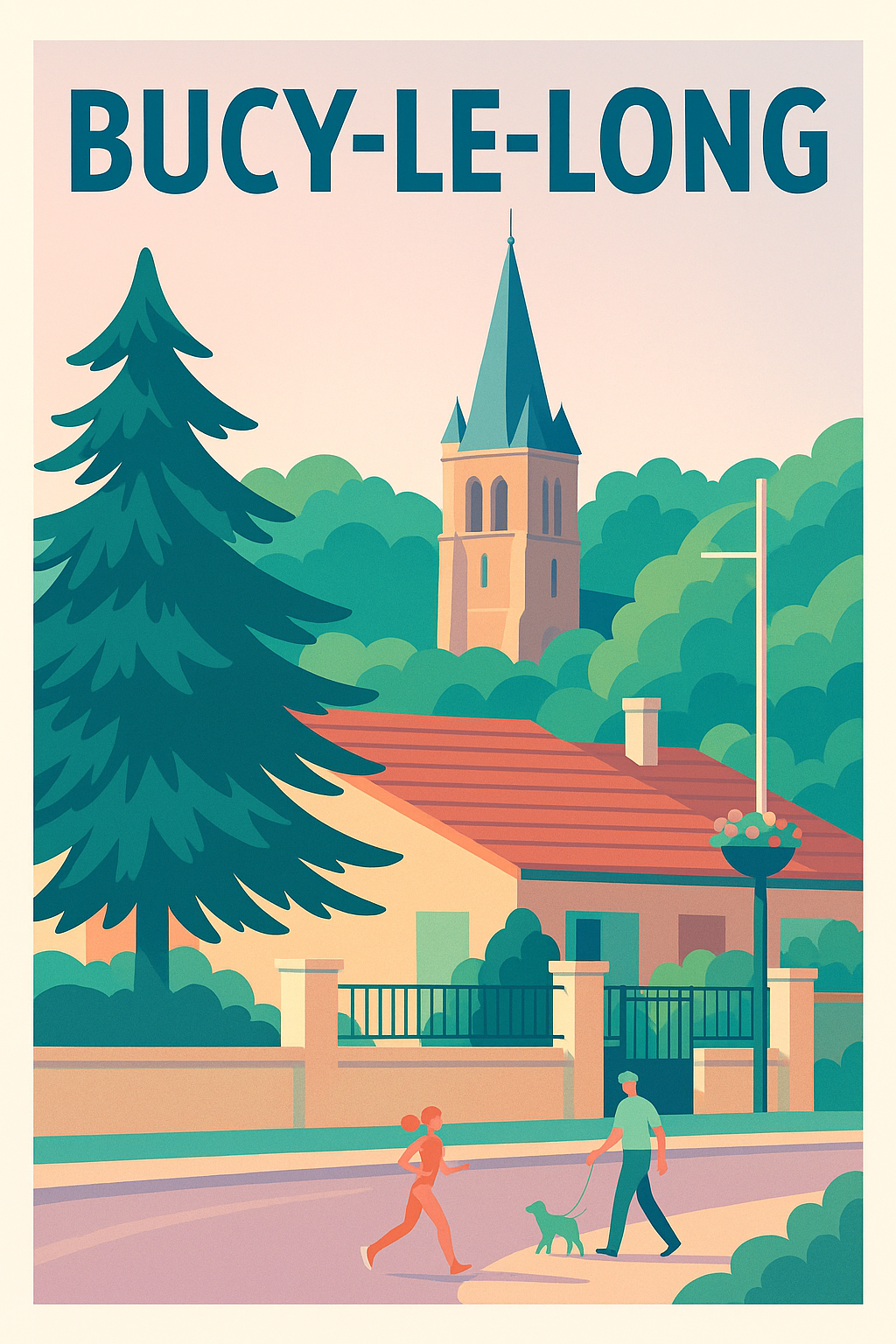 Affiche de Bucy-le-Long - L'élégance paisible d'un village authentique