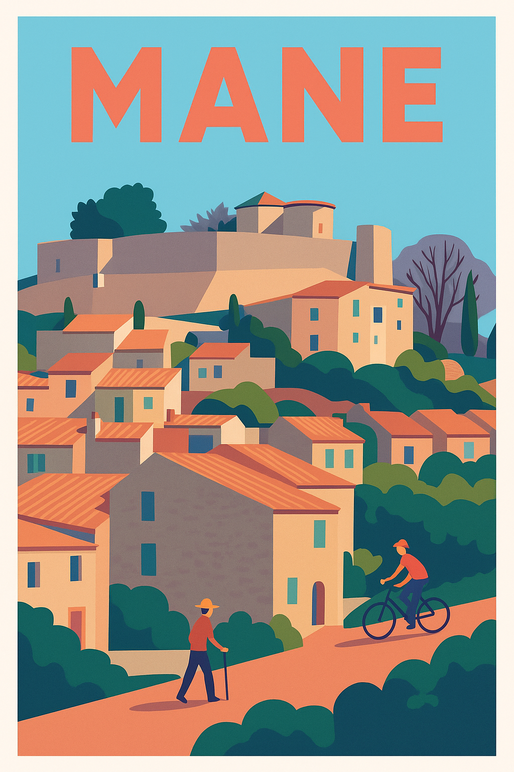 Affiche de Mane - Sérénité et douceur de la Provence