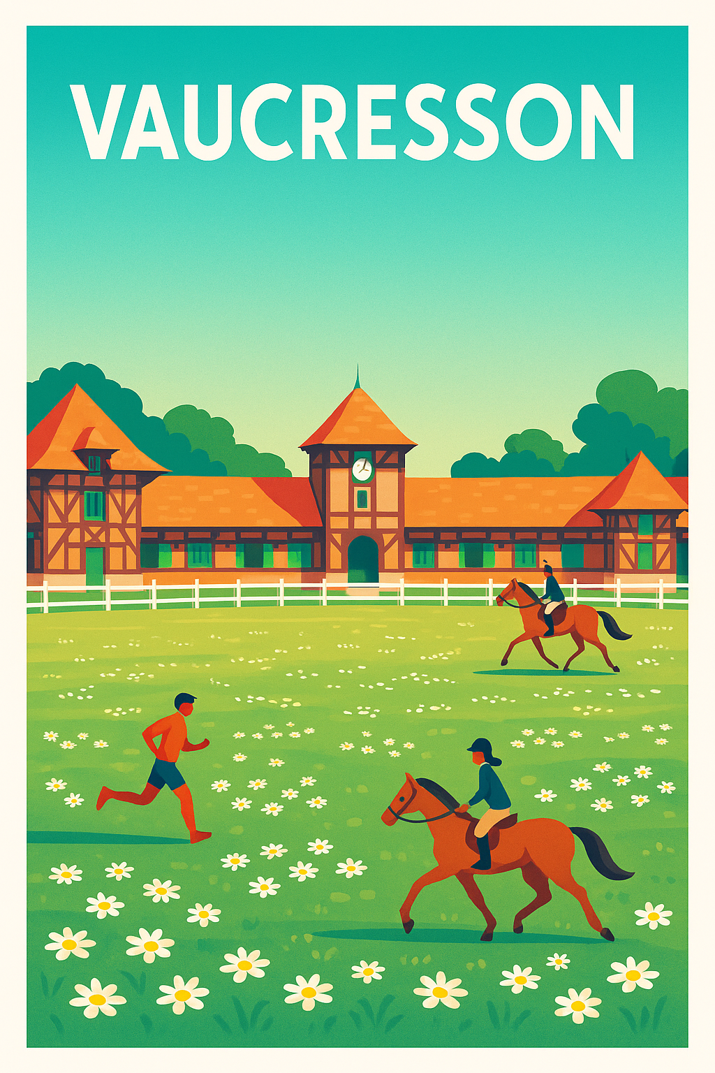 Affiche de Vaucresson - Charmante campagne équestre