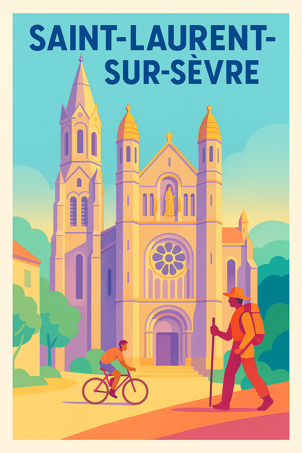 Affiche de Saint-Laurent-sur-Sèvre - Beauté et Sérénité au cœur du patrimoine