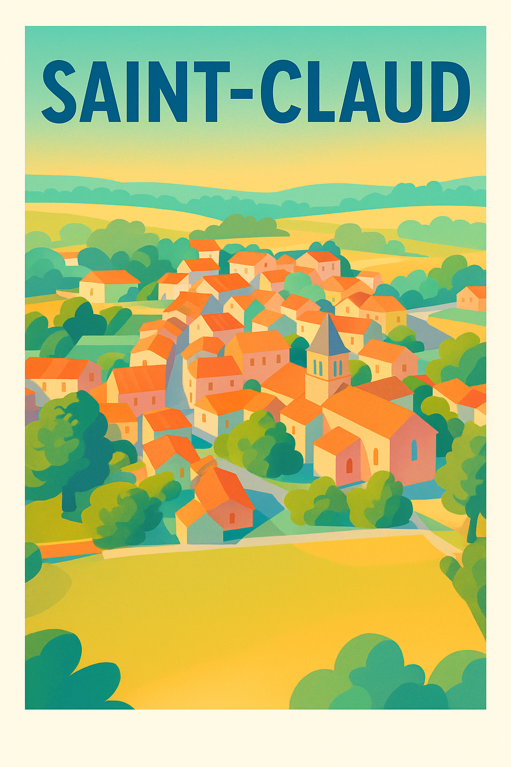 Affiche de Saint-Claud - Charme bucolique au cœur de la campagne