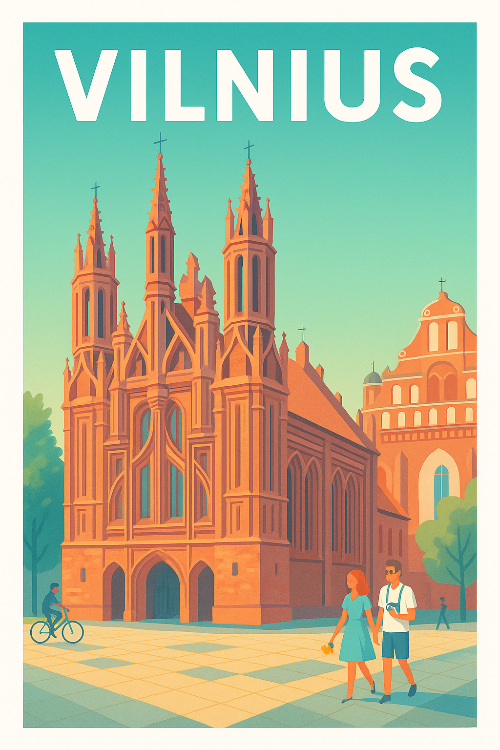 Affiche de Vilnius - Charme et histoire au cœur de la capitale lituanienne