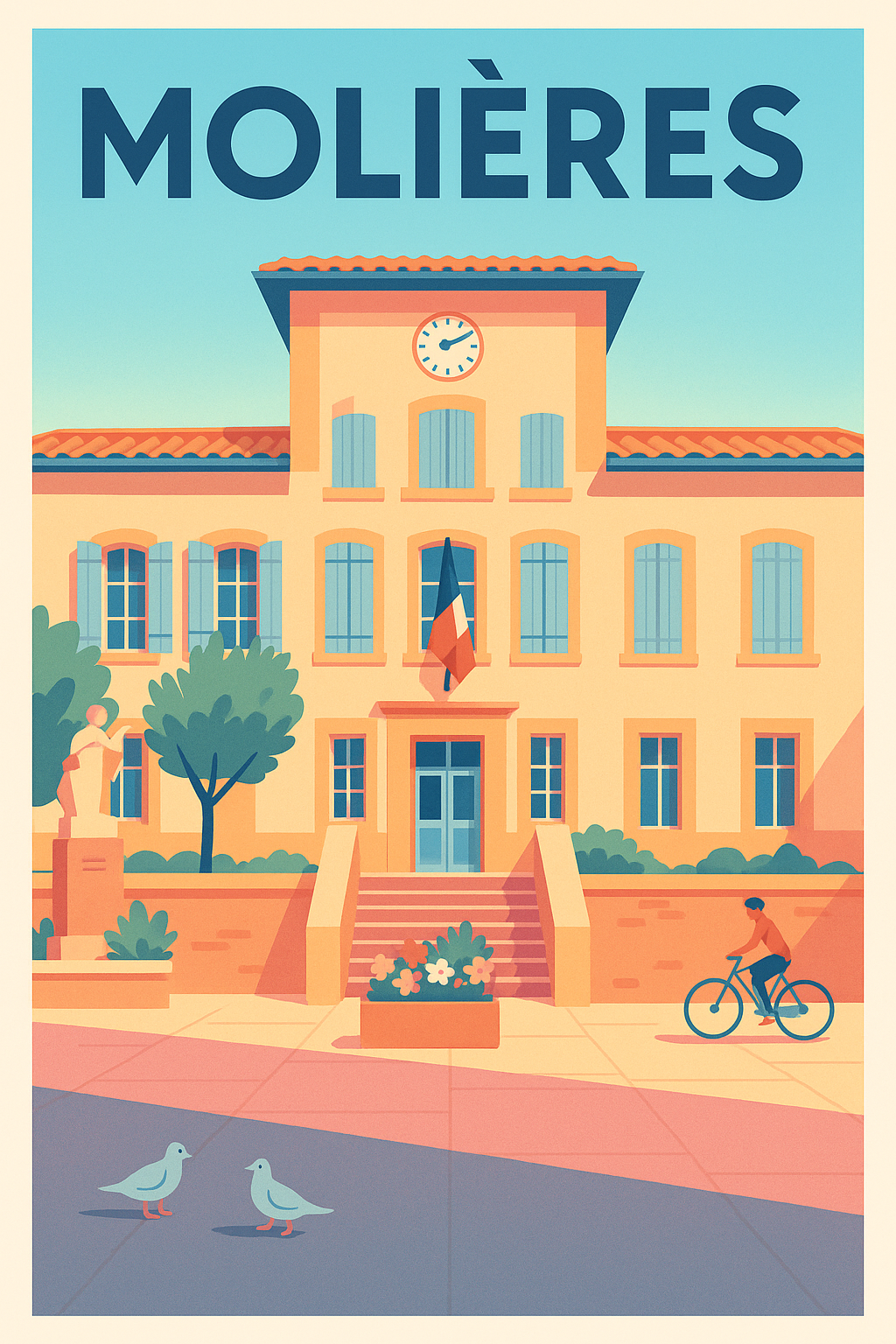 Affiche de Molières - Charme et douceur ensoleillée