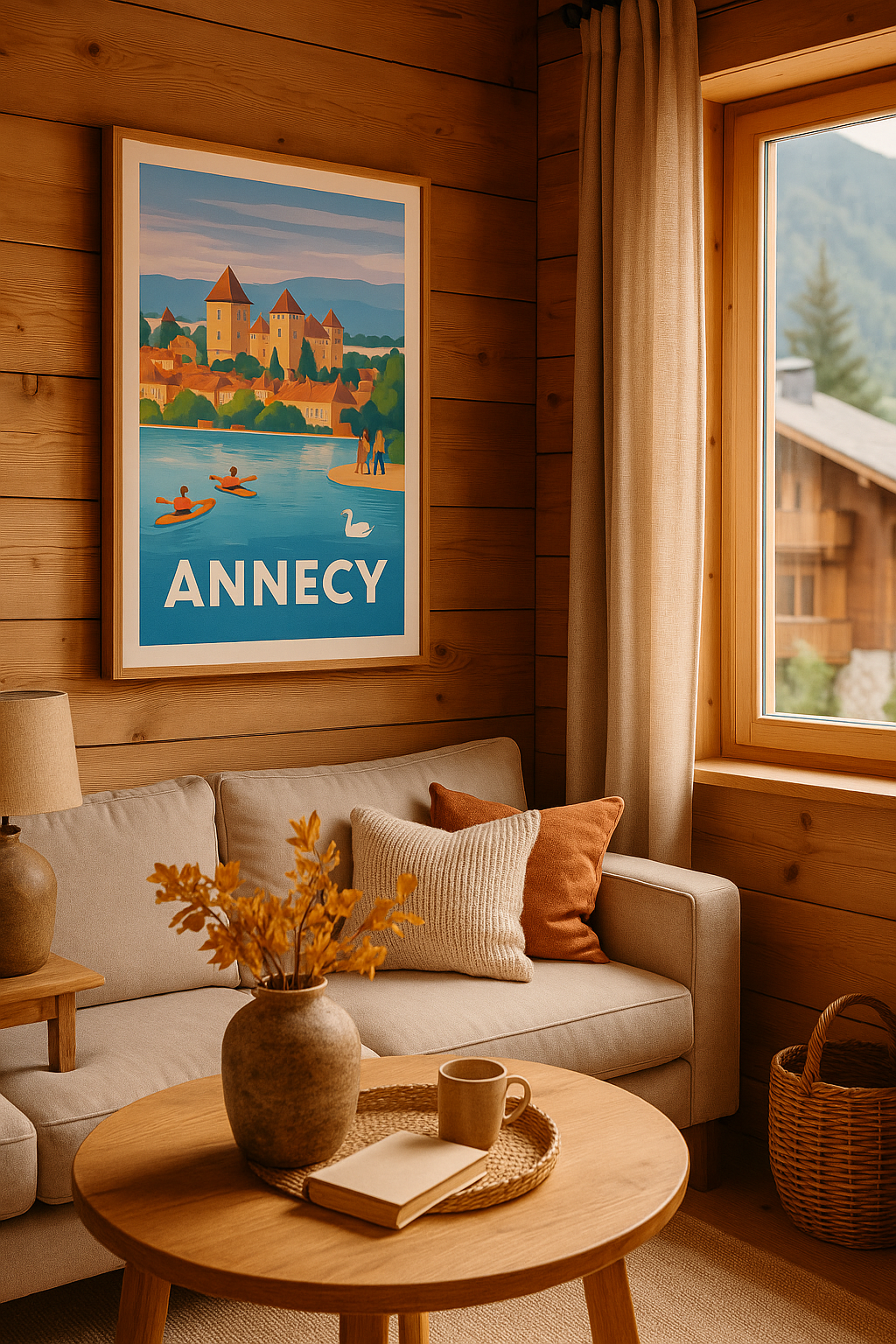 Affiche Annecy - Douceur de vivre au bord du lac - Afich