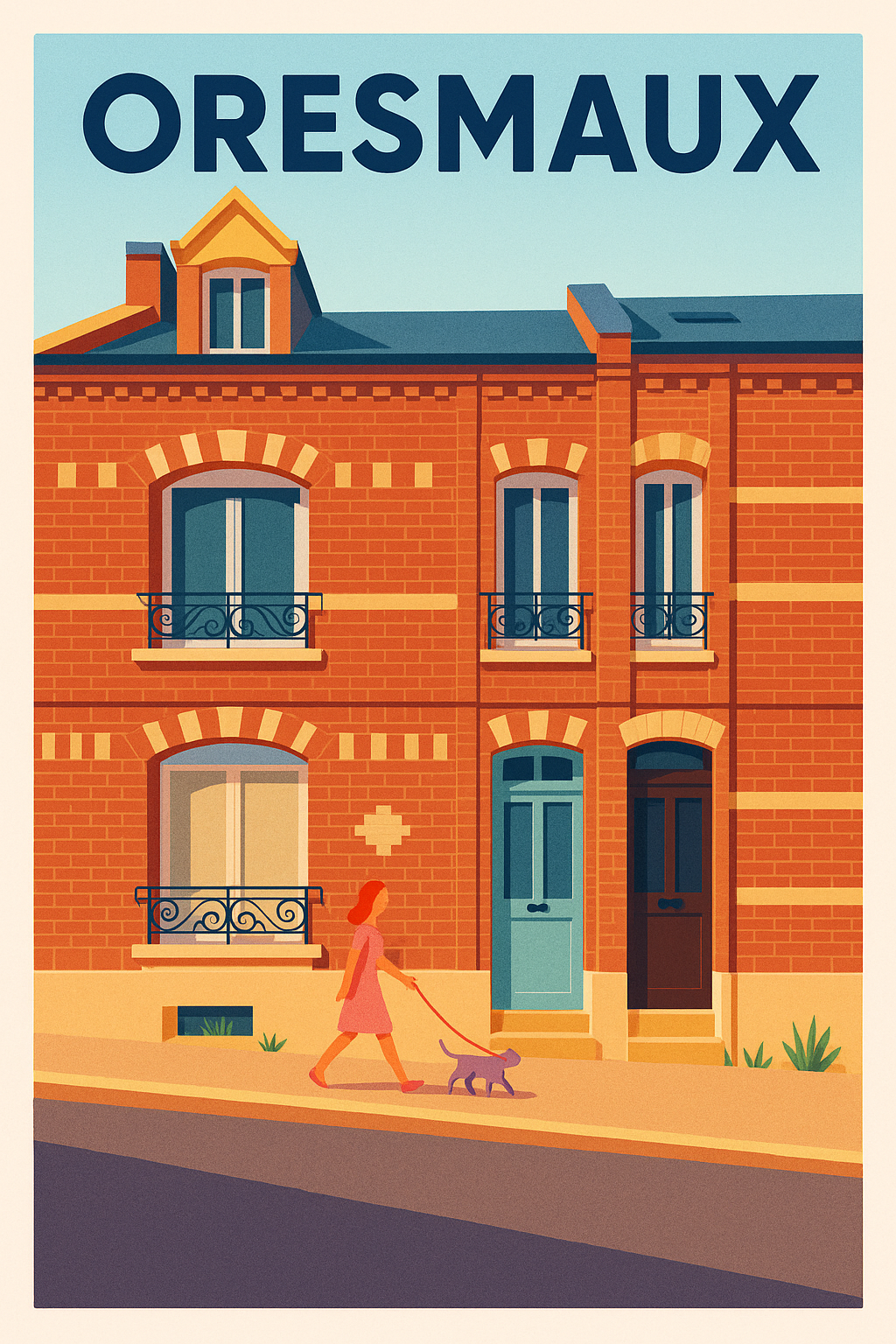 Affiche de Oresmaux - Charme tranquille et architecture chaleureuse