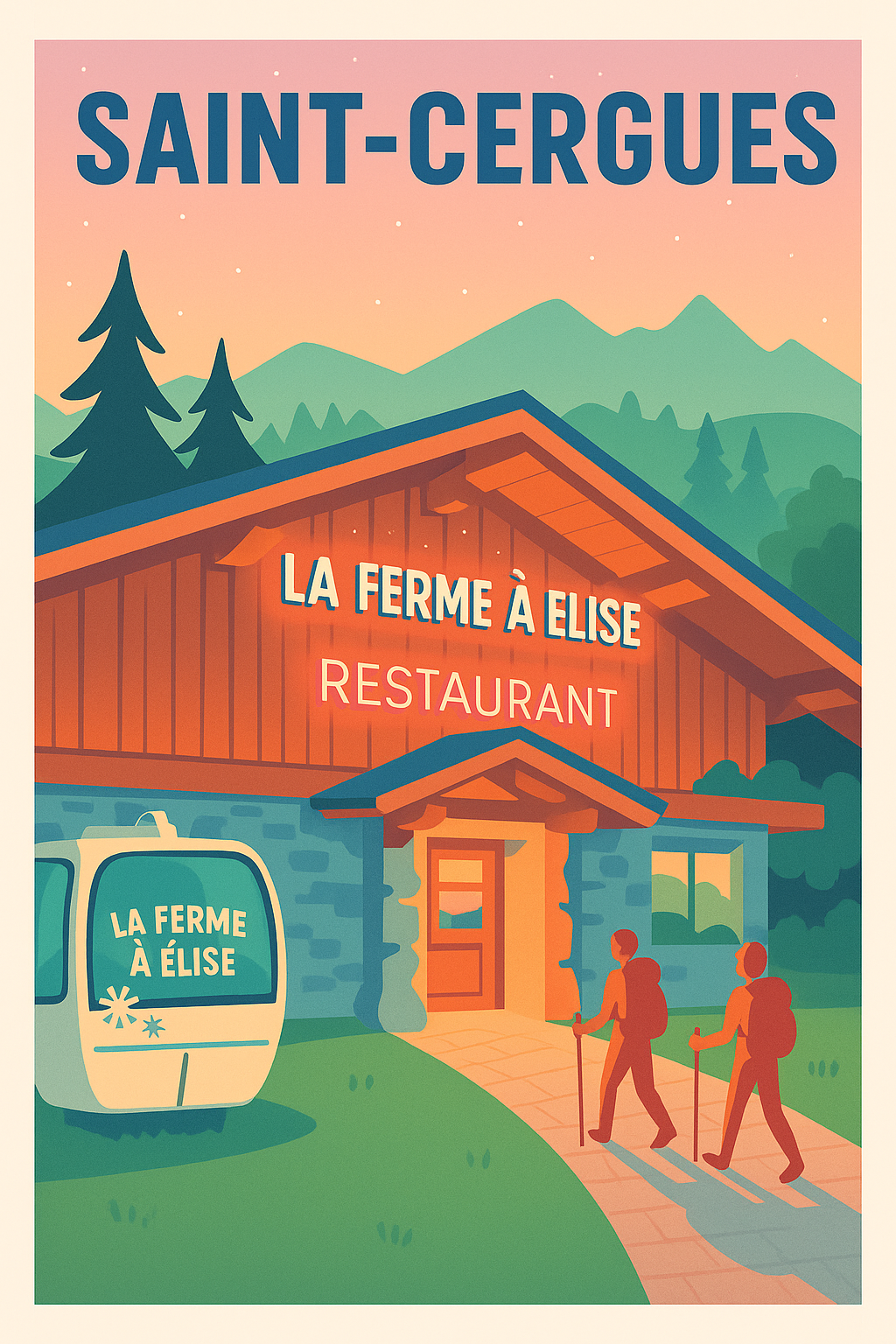 Affiche de Saint-Cergues - Escapade gourmande à La Ferme à Élise