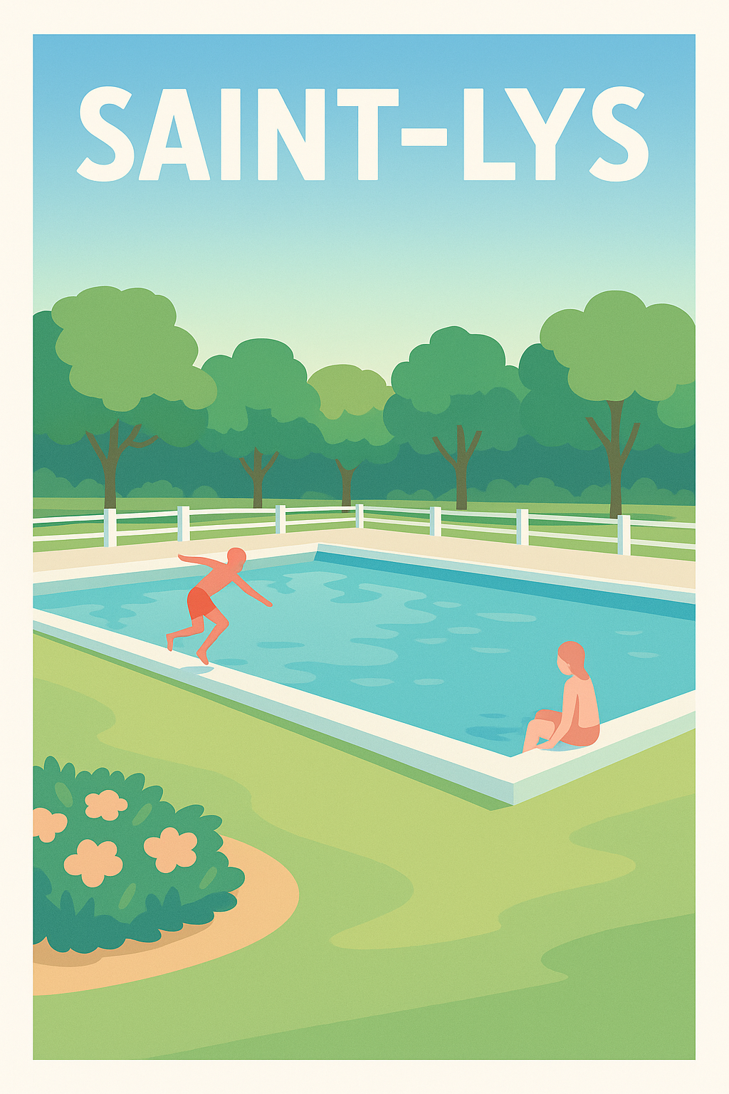 Affiche de Saint-Lys - Fraîcheur et détente estivale