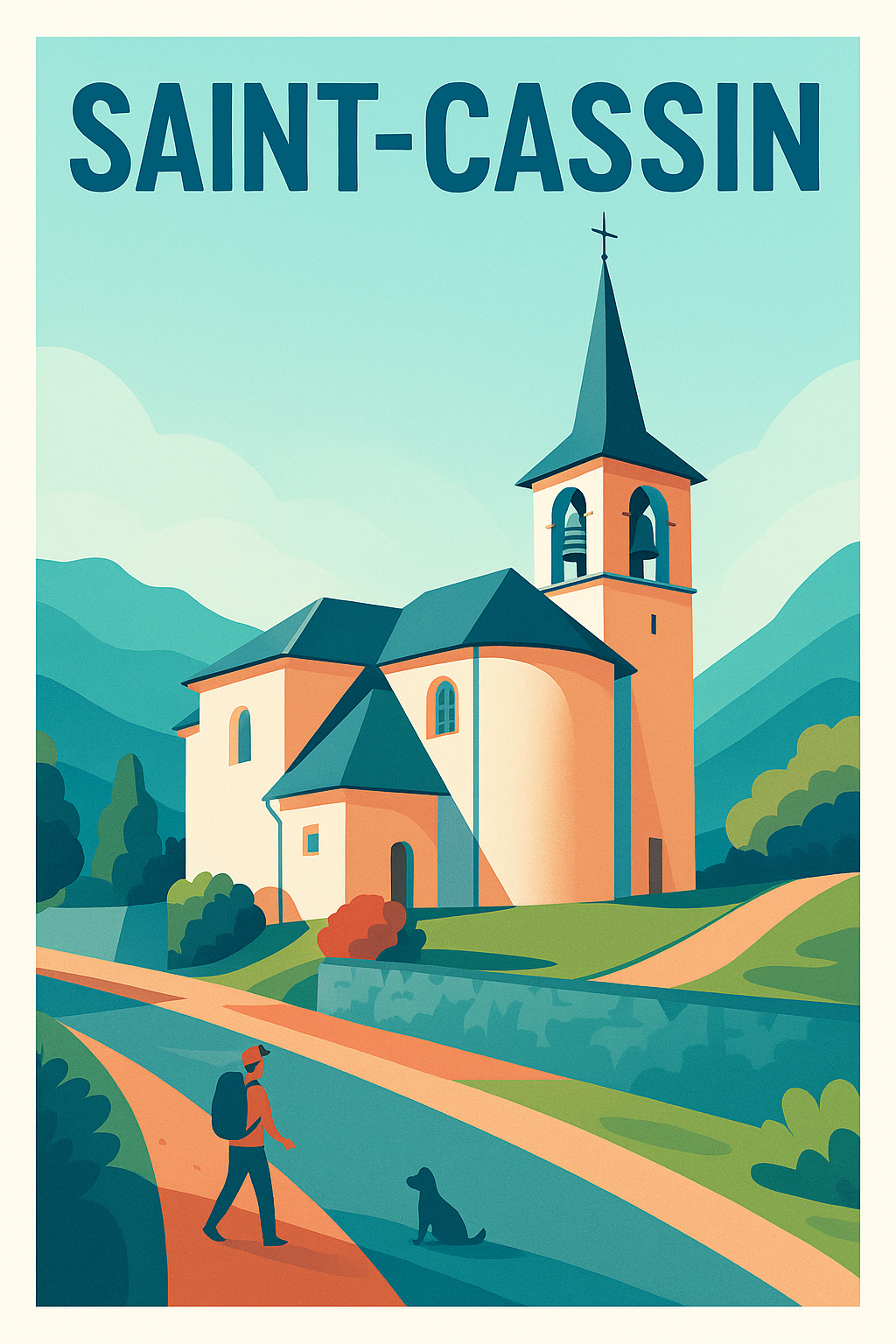Affiche de Saint-Cassin - Charme bucolique de la campagne savoyarde