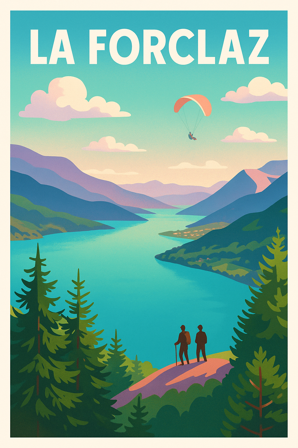 Affiche de La Forclaz - Évasion nature et panorama grandiose