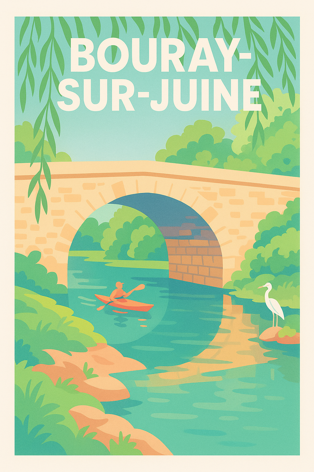 Affiche de Bouray-sur-Juine - Tranquillité au fil de l'eau