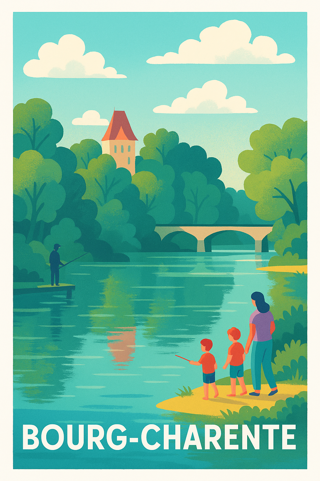 Affiche de Bourg-Charente - Sérénité au fil de l'eau