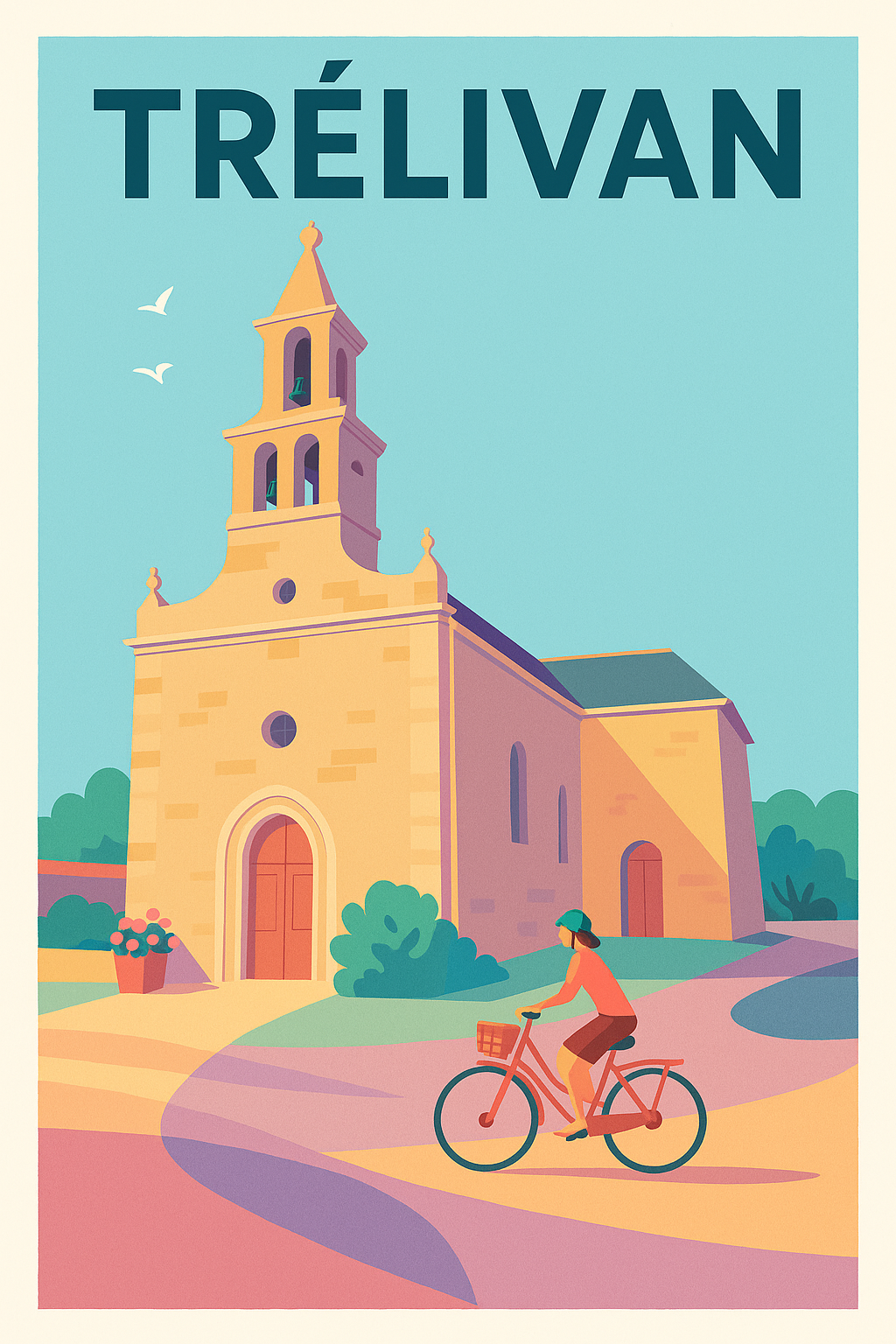 Affiche de Trélivan - Charme et tranquillité bretonne en vélo