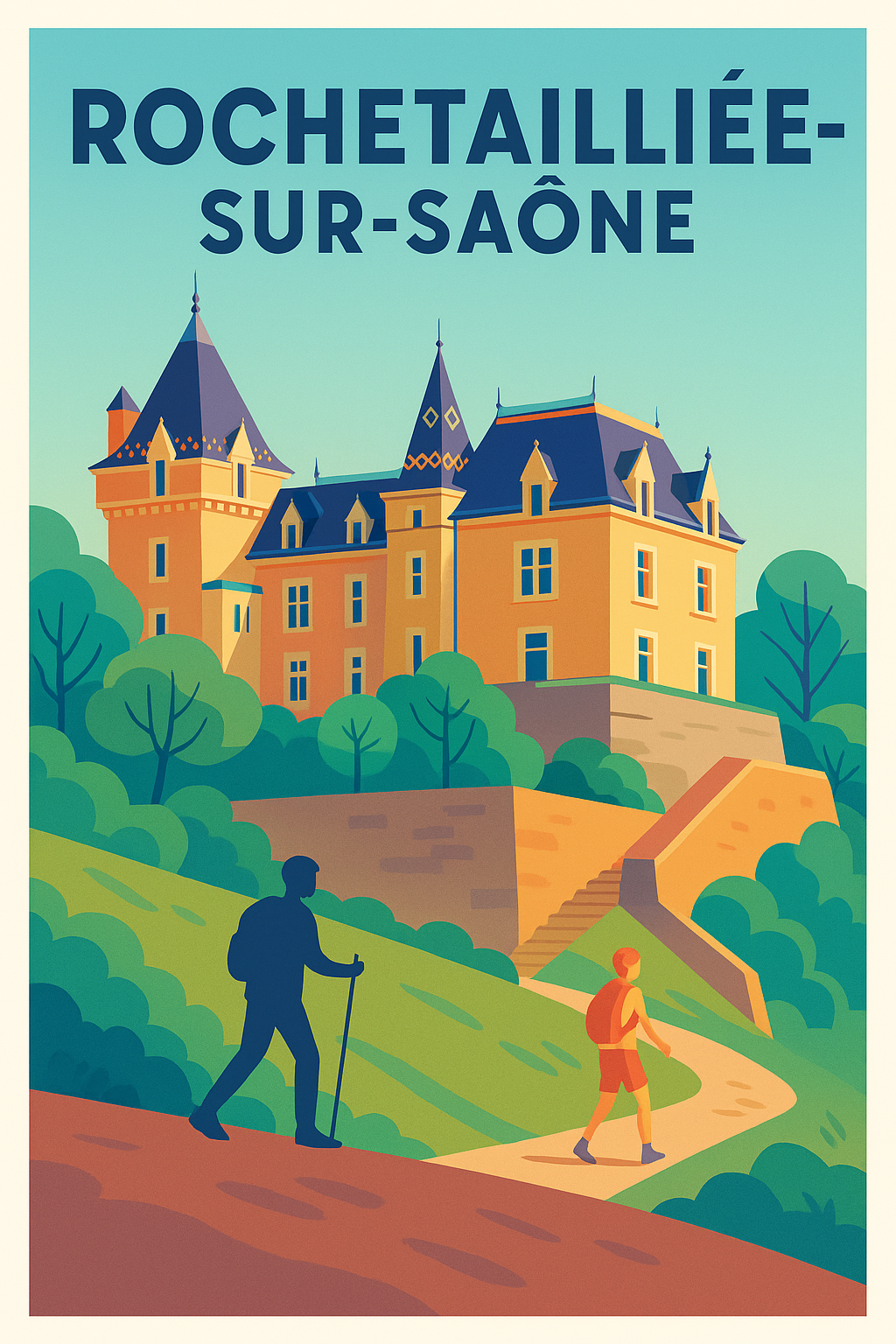Affiche de Rochetaillée-sur-Saône - Balade au cœur du patrimoine