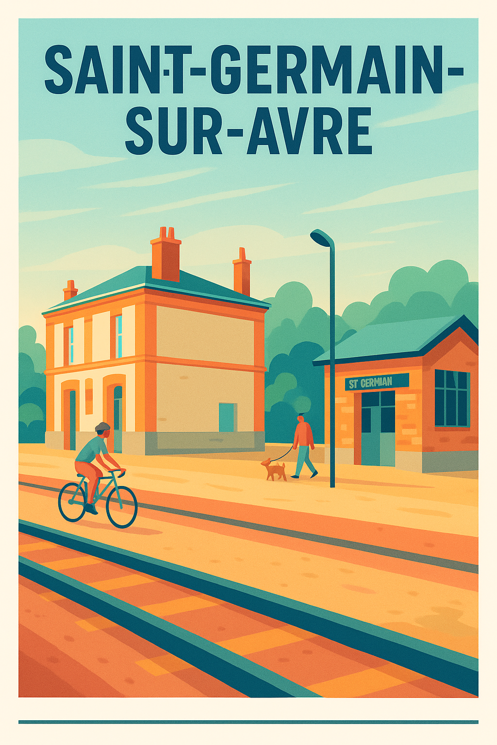 Affiche de Saint-Germain-sur-Avre - Escapade paisible au cœur de la campagne