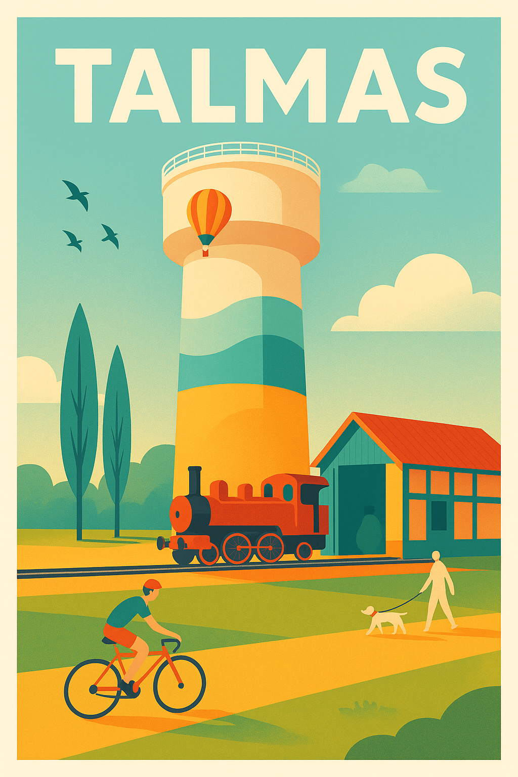 Affiche de Talmas - Promenade champêtre et patrimoine historique