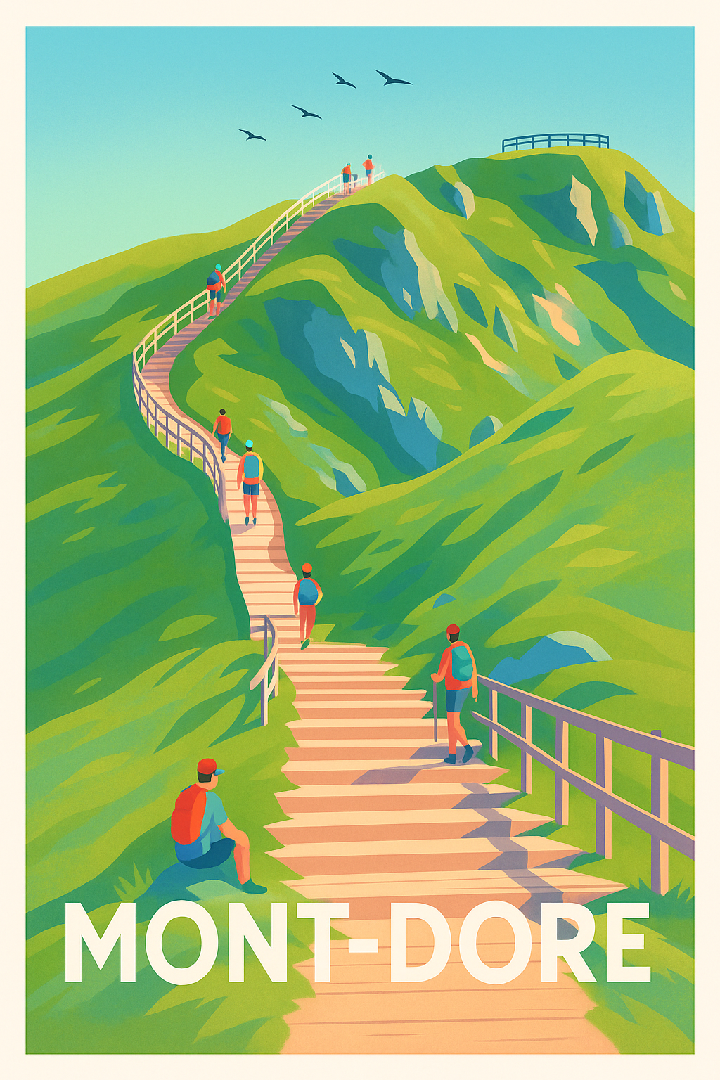 Affiche Mont-Dore — Escapade Nature et Randonnée · poster d'art de Mont-Dore