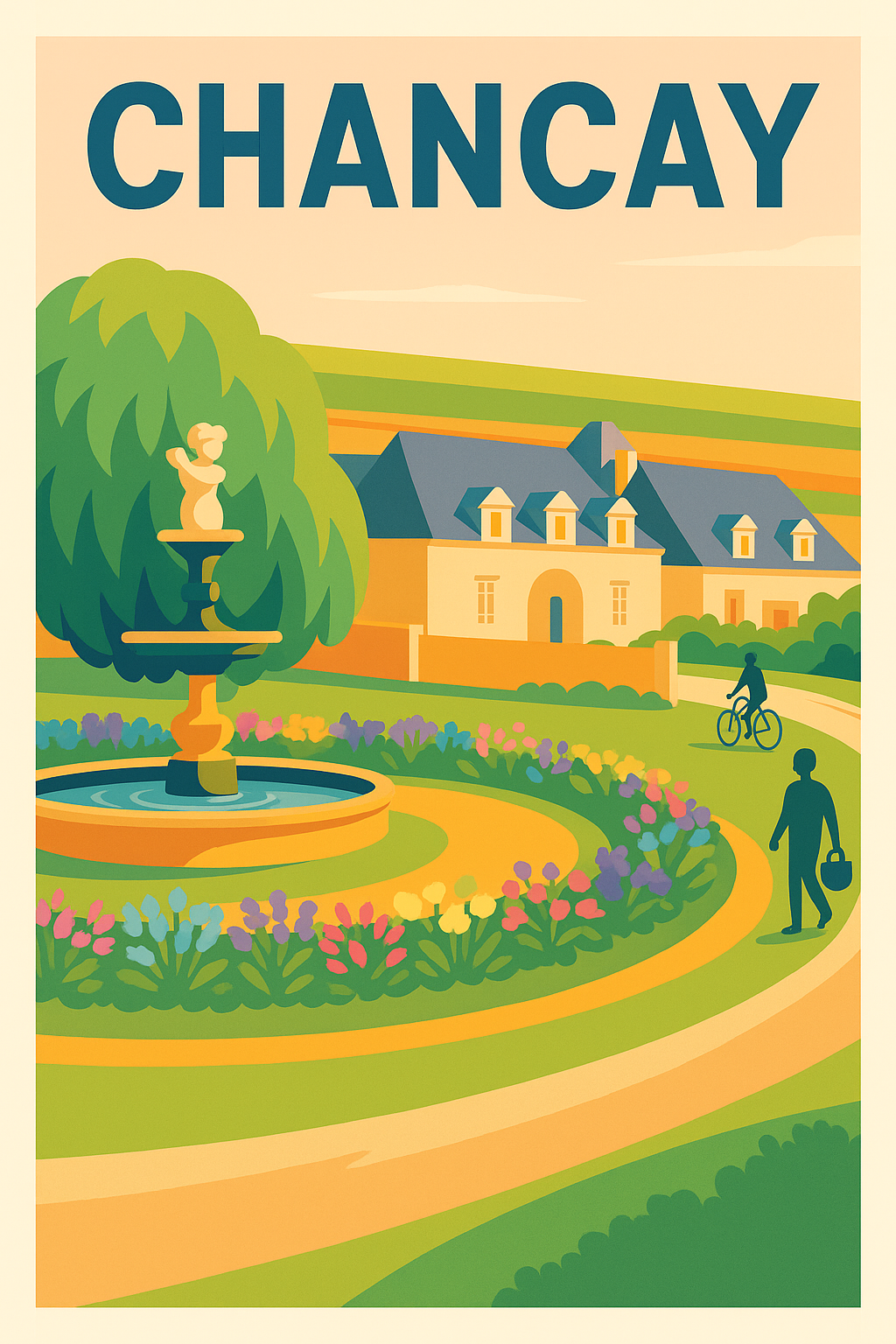 Affiche de Chançay - Charme bucolique et douceur de vivre