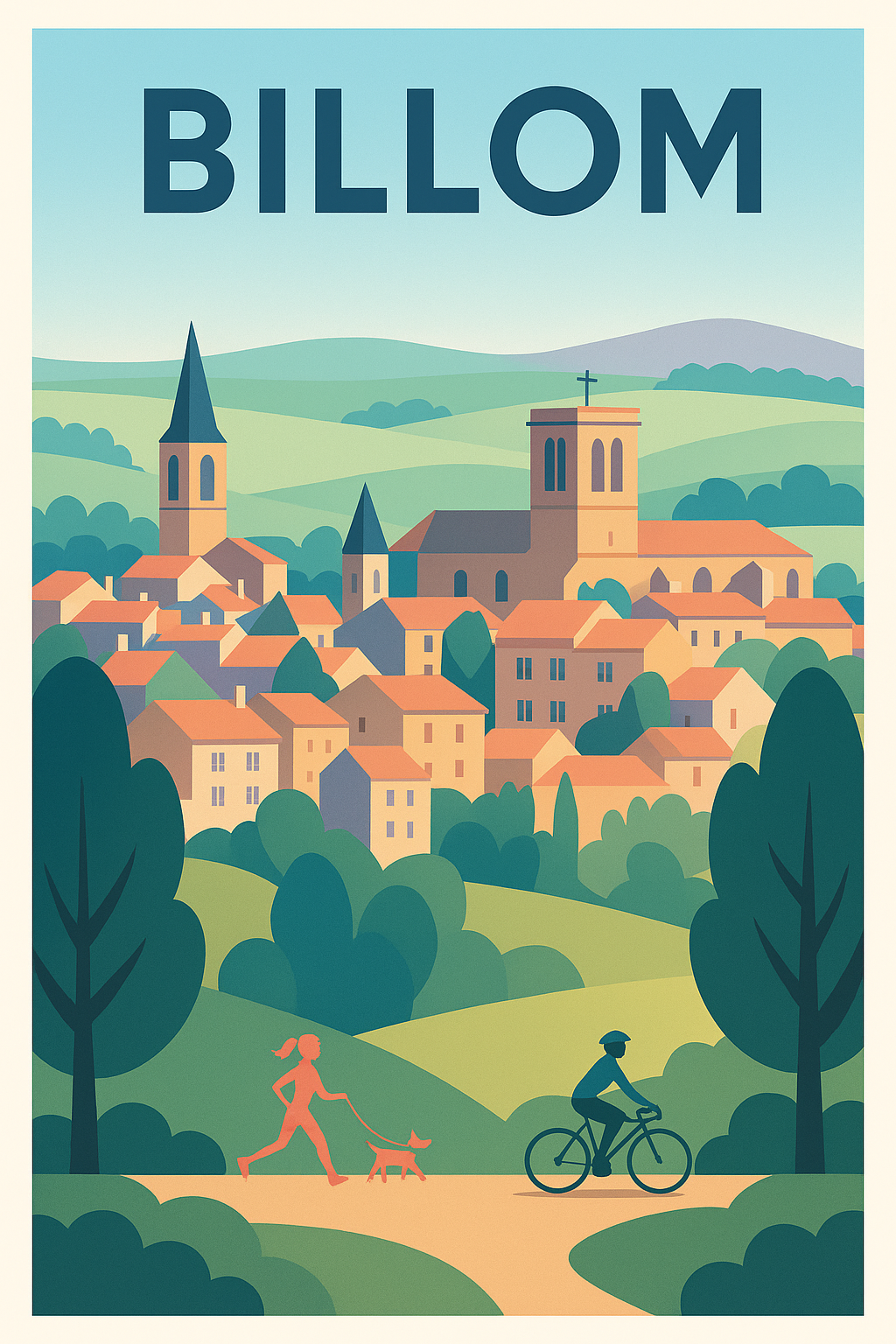Affiche de Billom - L'escapade bucolique au cœur de l'Auvergne