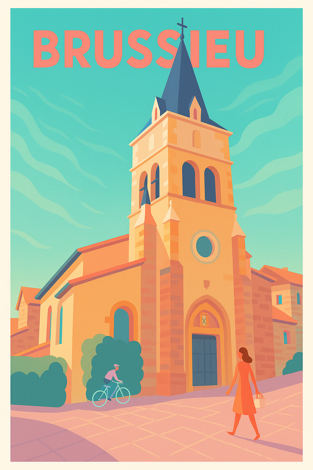 Affiche de Brussieu - Charme et sérénité au cœur de la Provence lyonnaise