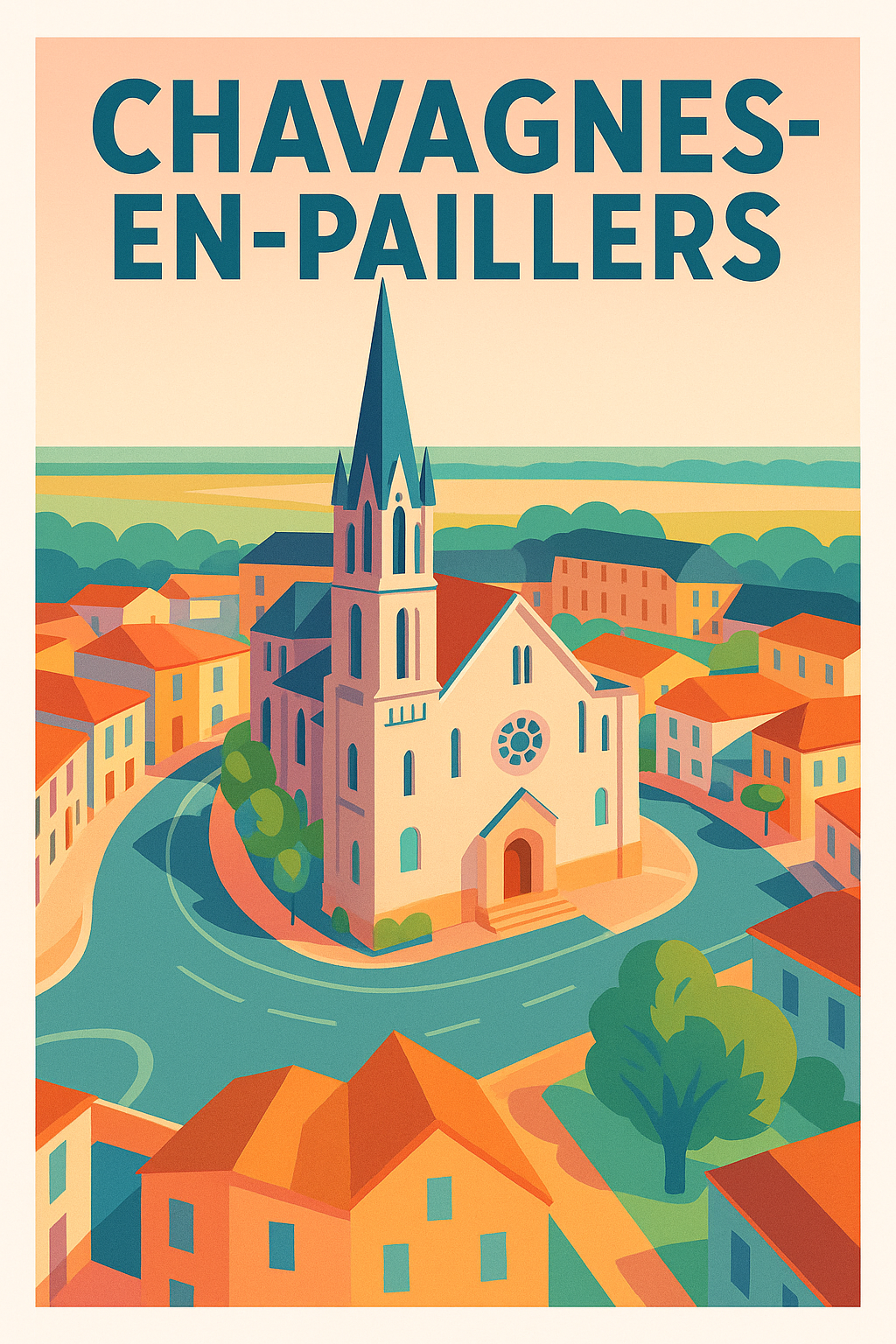 Affiche de Chavagnes-en-Paillers - Charme et patrimoine au cœur de la Vendée