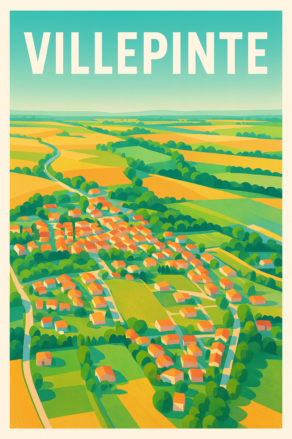 Affiche de Villepinte - Harmonie champêtre en poster