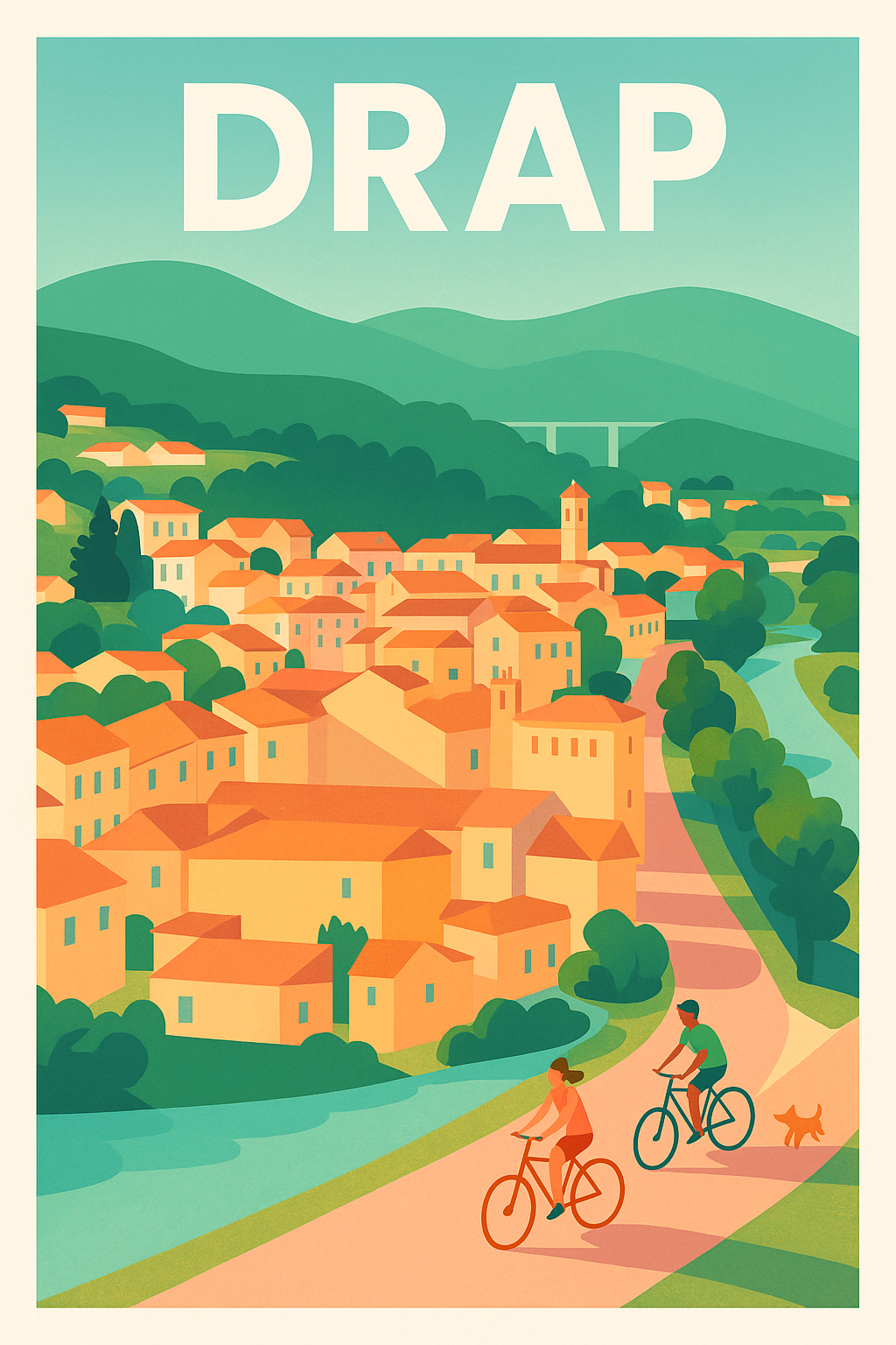 Affiche de Drap - Échappée belle au cœur de la nature
