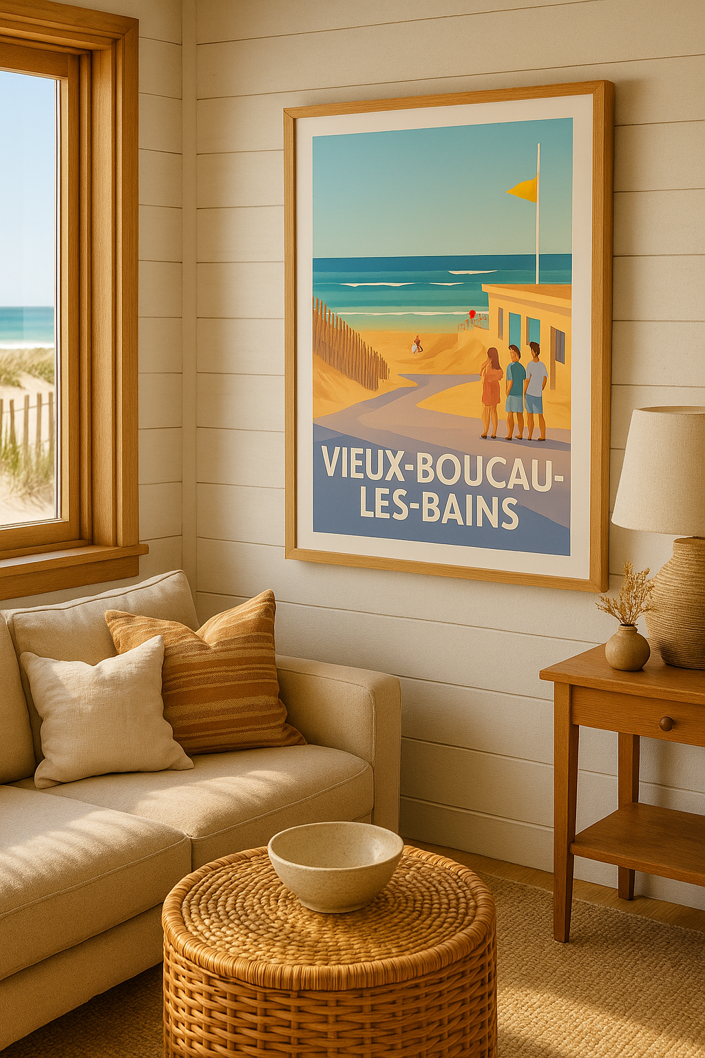 Mise en situation Affiche de Vieux-Boucau-les-Bains - Plages et Ambiance Balnéaire