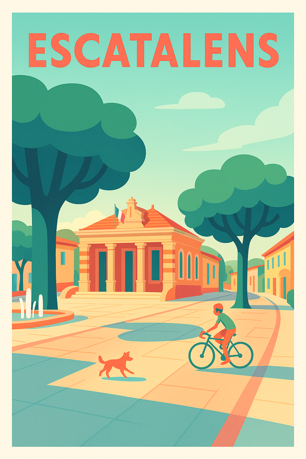 Affiche de Escatalens - Balade tranquille au cœur du village