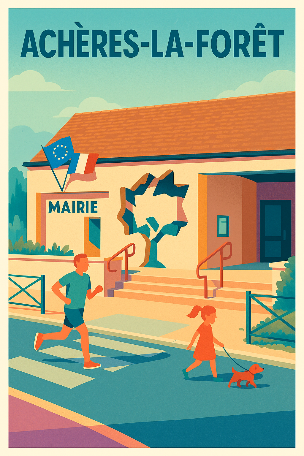 Affiche de Achères-la-Forêt - Un charme de village au quotidien
