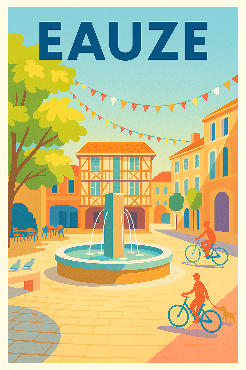 Affiche de Eauze - Charme et douceur de vivre en Gascogne