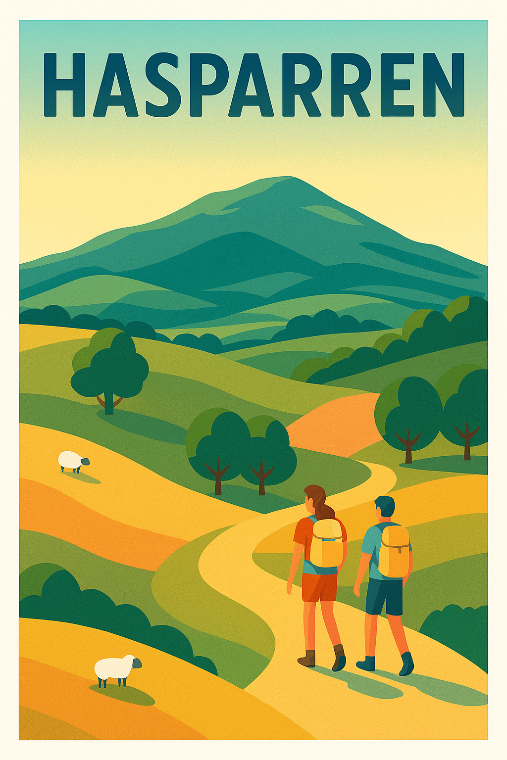 Affiche de Hasparren - Une escapade au cœur des Pyrénées Basques