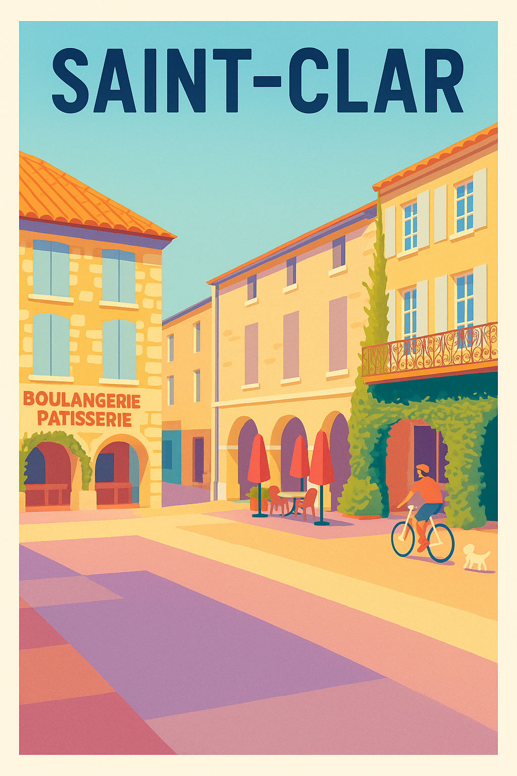 Affiche de Saint-Clar - Charme et douceur de la vie en village